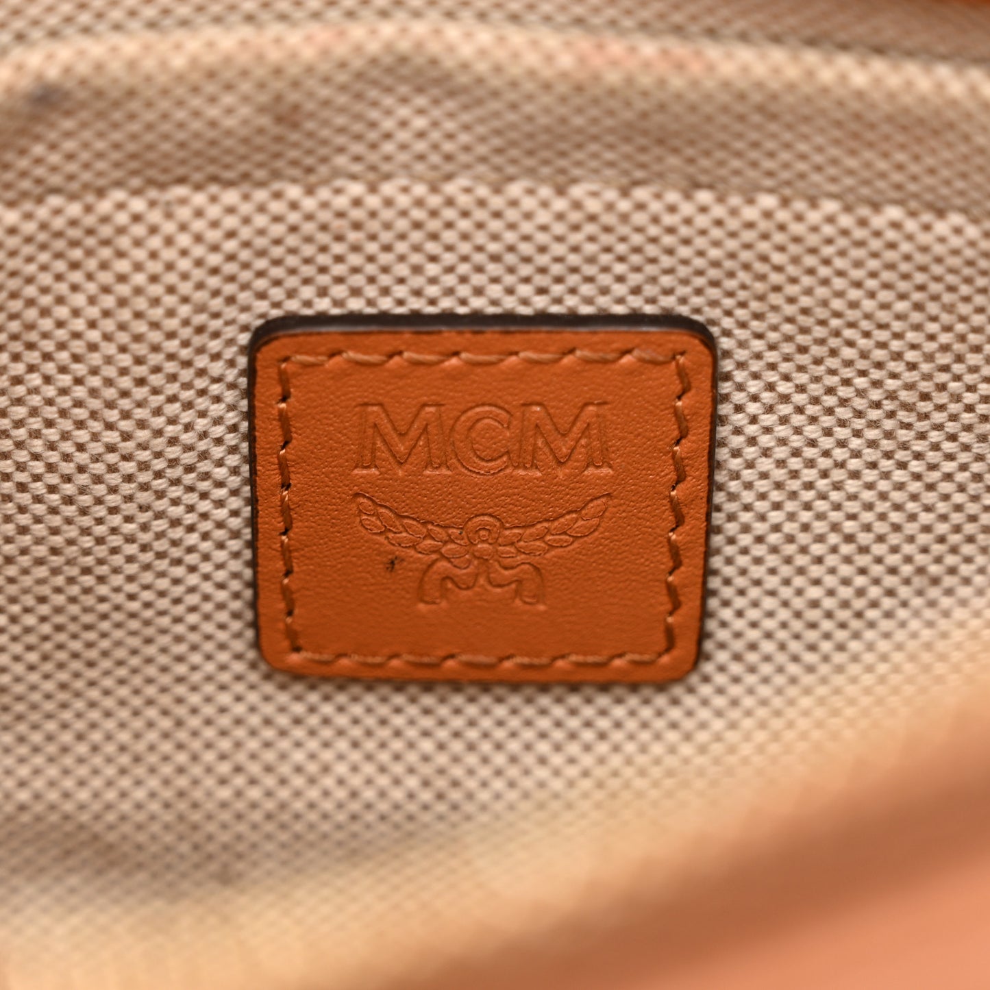 Visetos Nappa Mini Delmy Chain Shoulder Bag Cognac