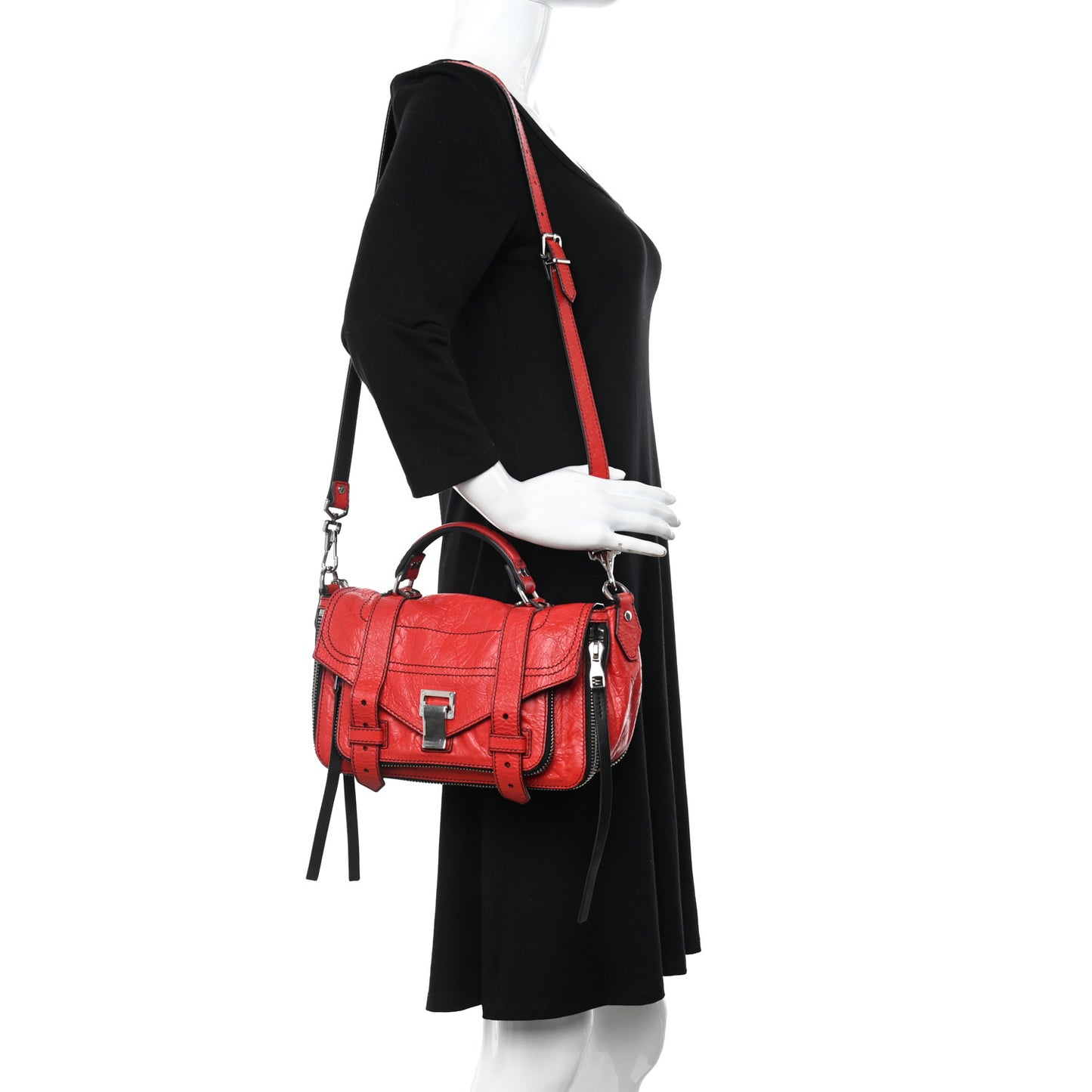 Lambskin Tiny PS1 Satchel Chianti