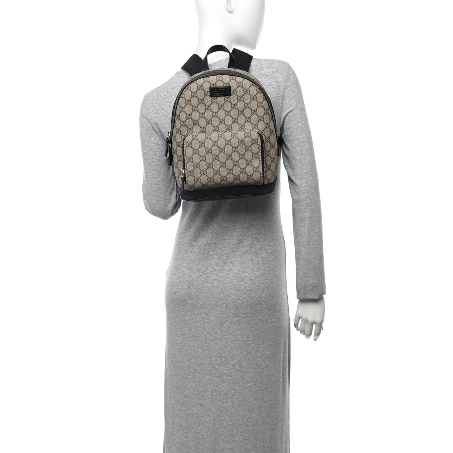 GG Supreme Monogram Small Eden Day Backpack Black