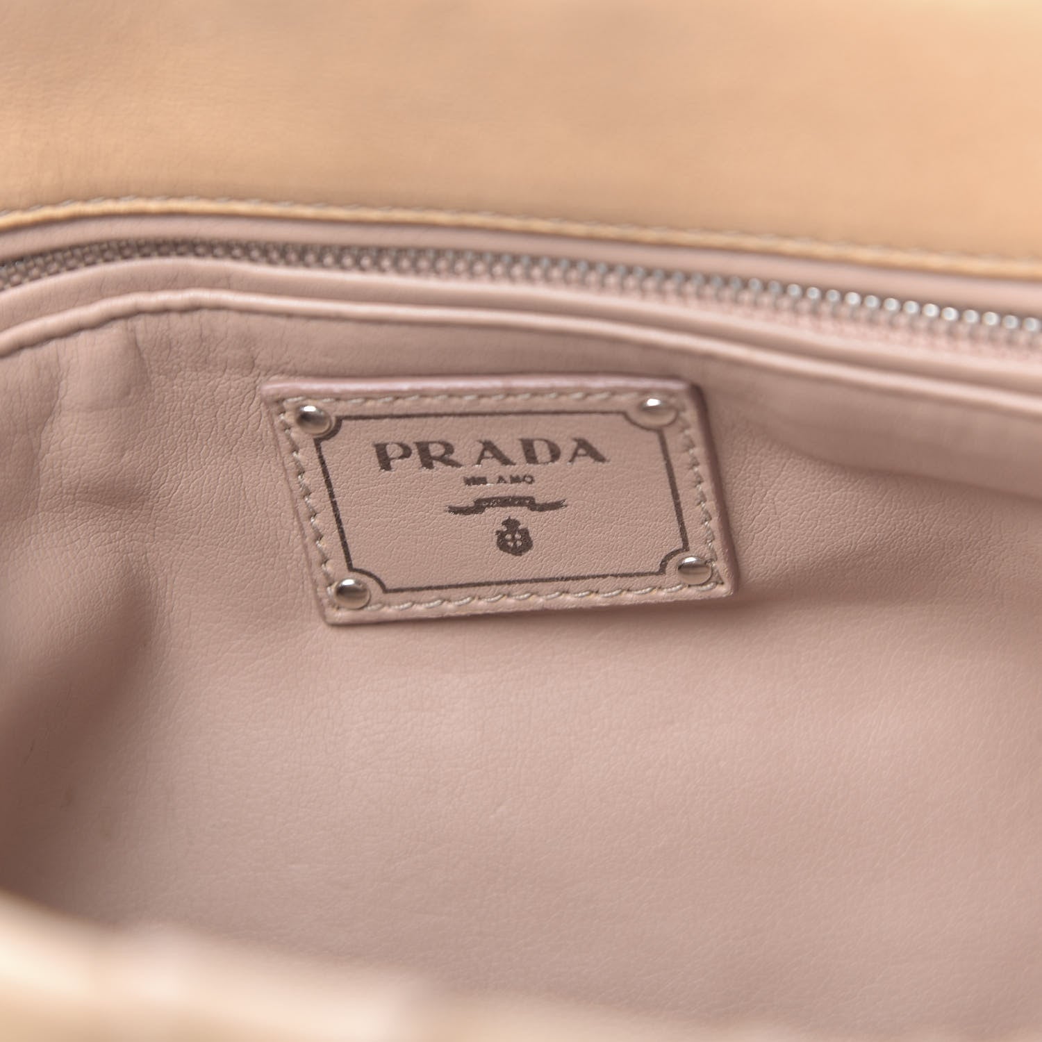 Prada Nappa Gaufre Shopping Pattina Zip Tote Cuoio 7 of 13