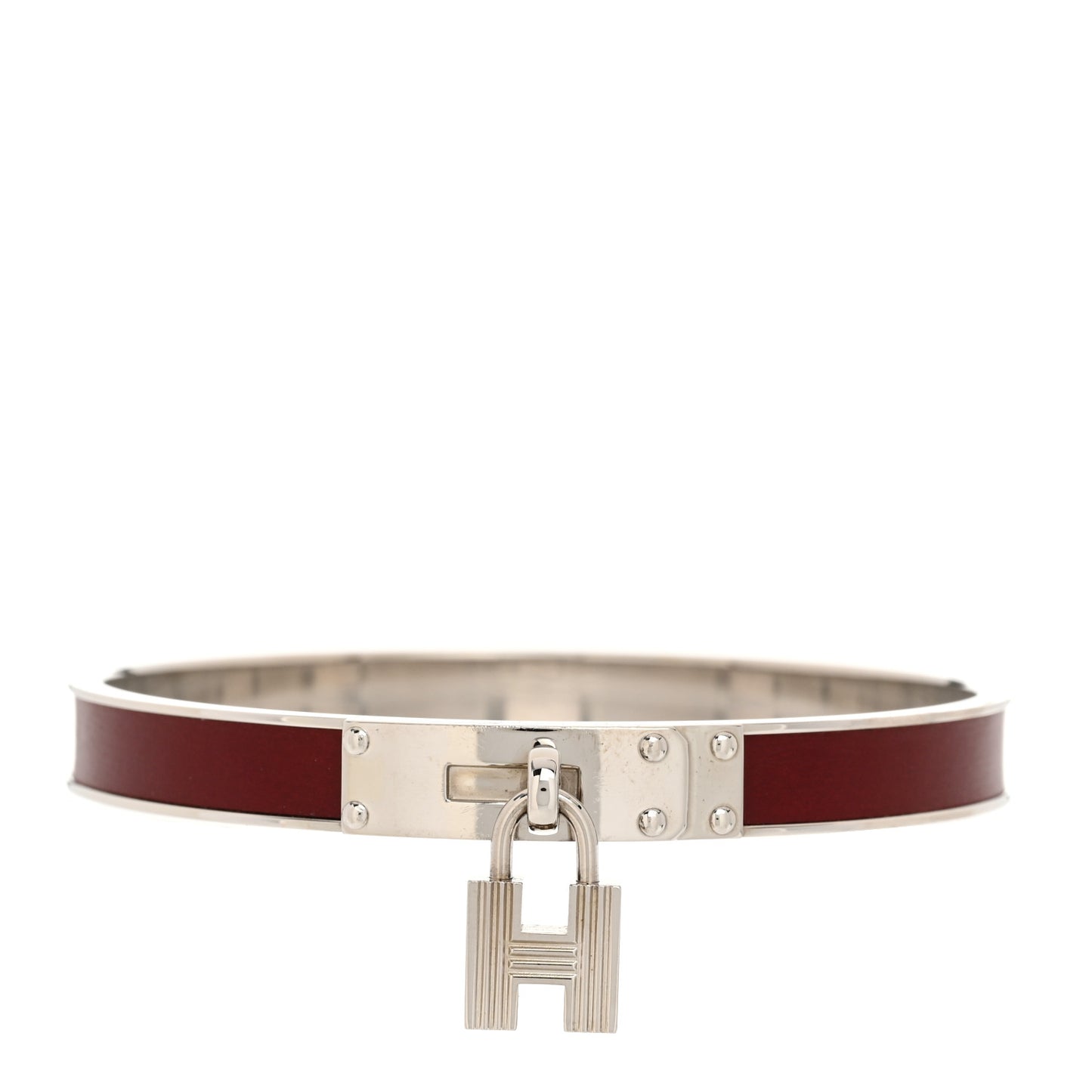Enamel Narrow Clic Clac H Bracelet PM Rose Dragee