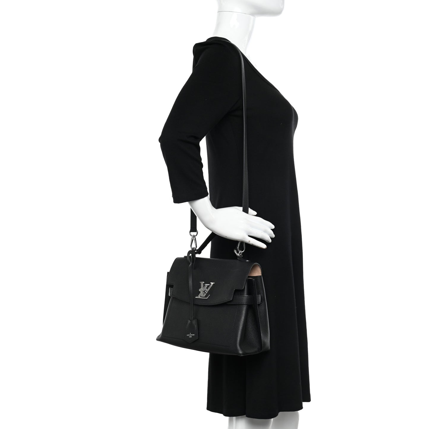 Calfskin Lockme Ever BB Black