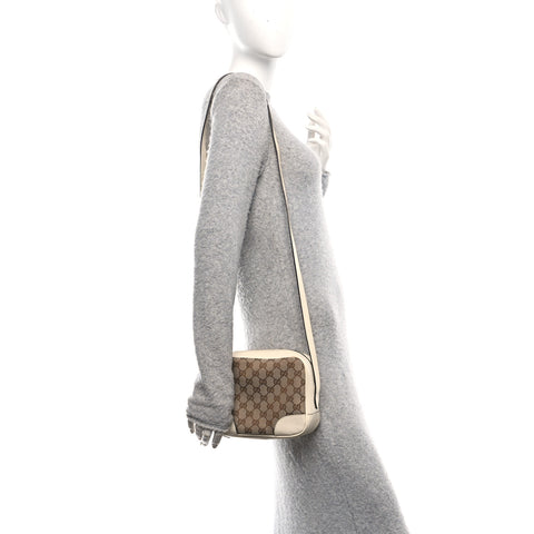 Monogram Dollar Calfskin Mini Bree Messenger Bag Beige Ebony Avoire