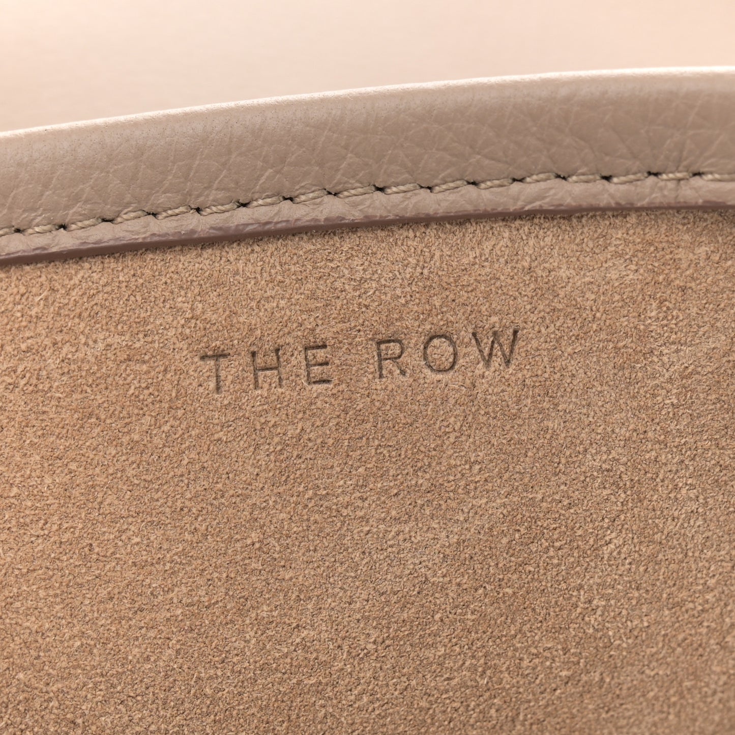 Grained Calfskin Medium N/S Park Tote Dark Taupe