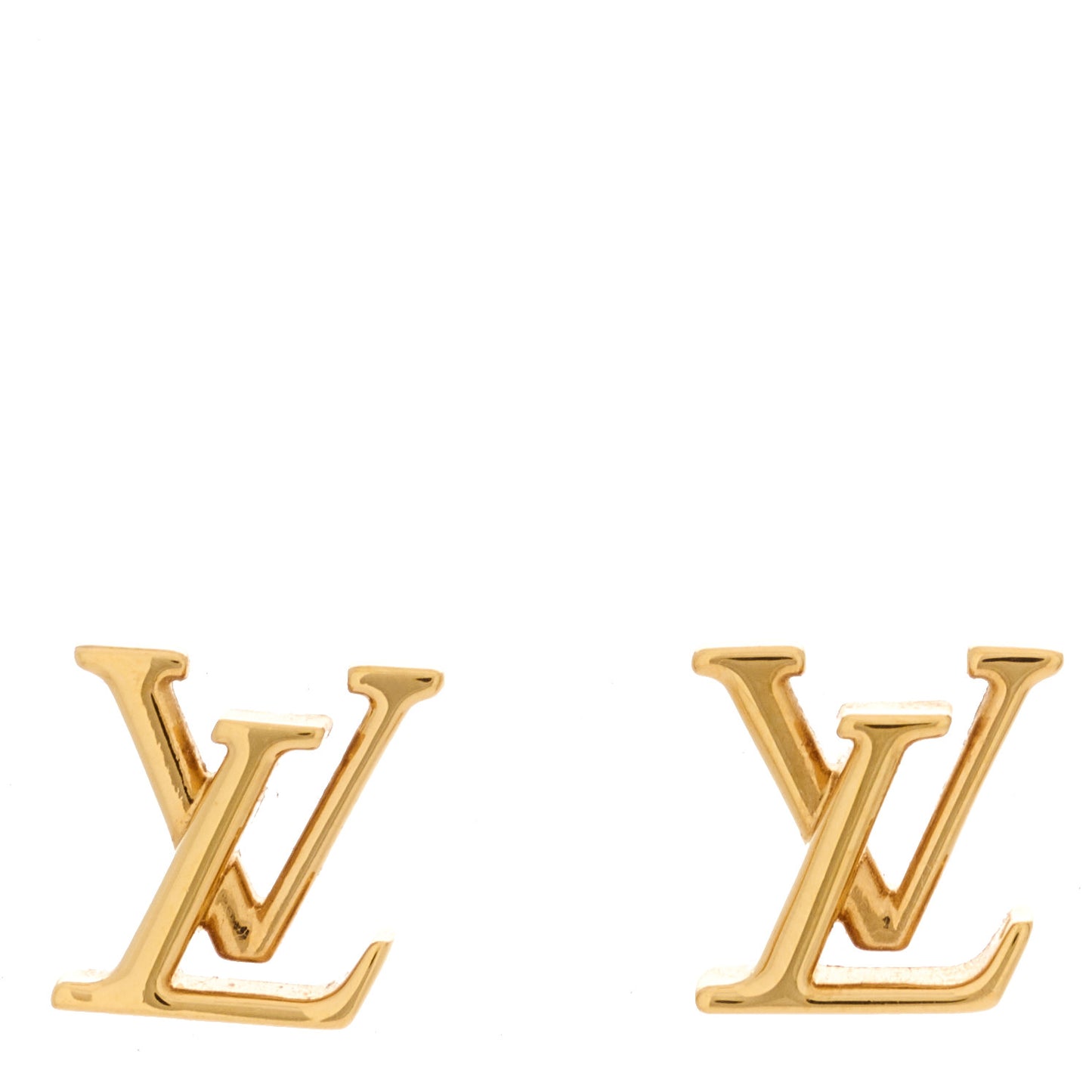 LOUIS VUITTON Metal LV Iconic Earrings Gold