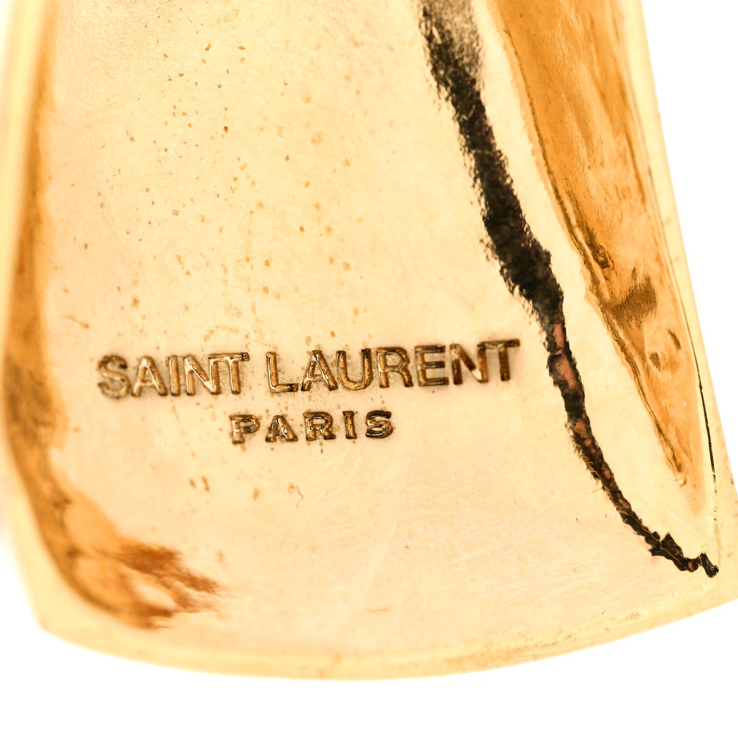 Saint Laurent Metal Comet Clip On Earrings Gold 4 of 4