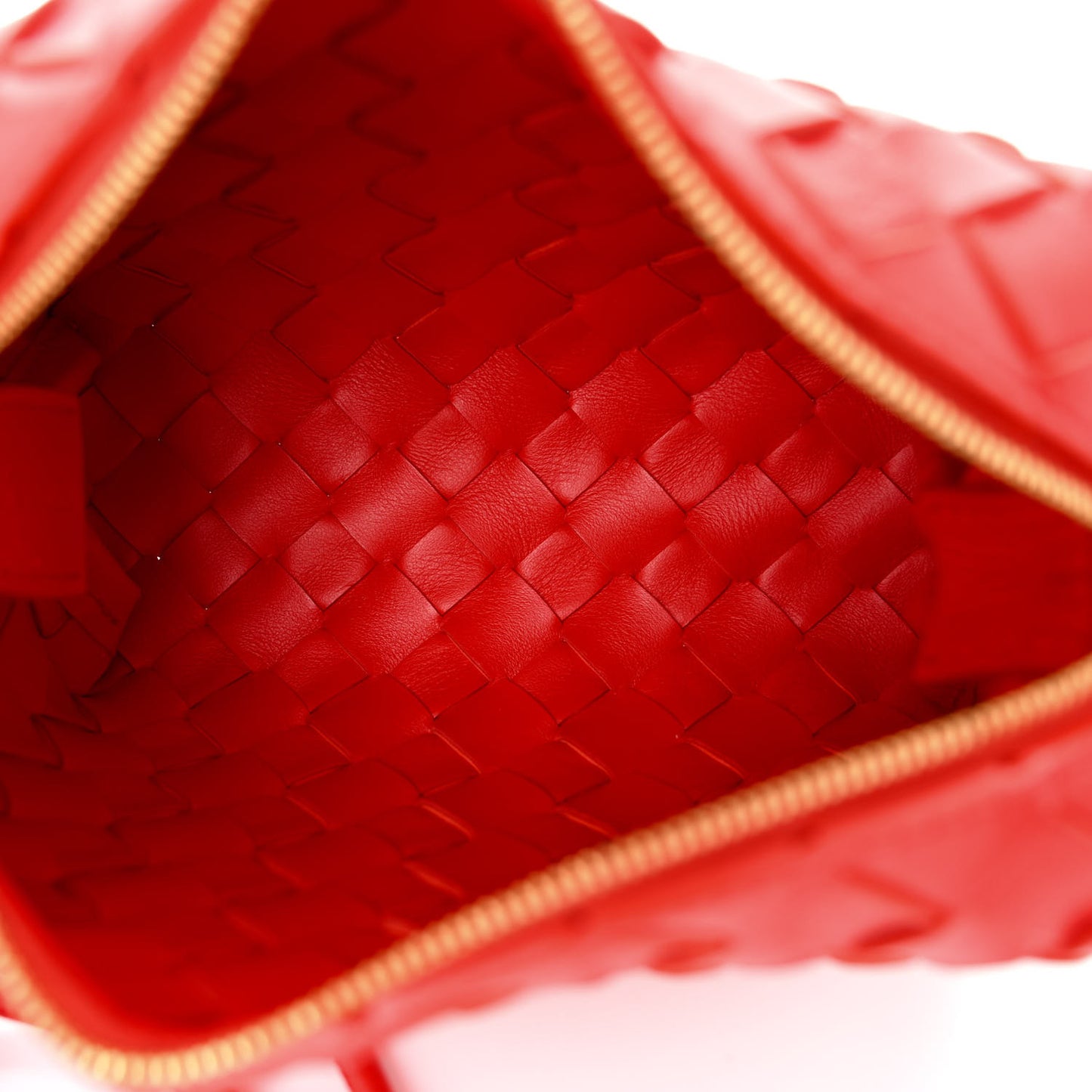 Nappa Intrecciato Mini Loop Camera Bag Redstone