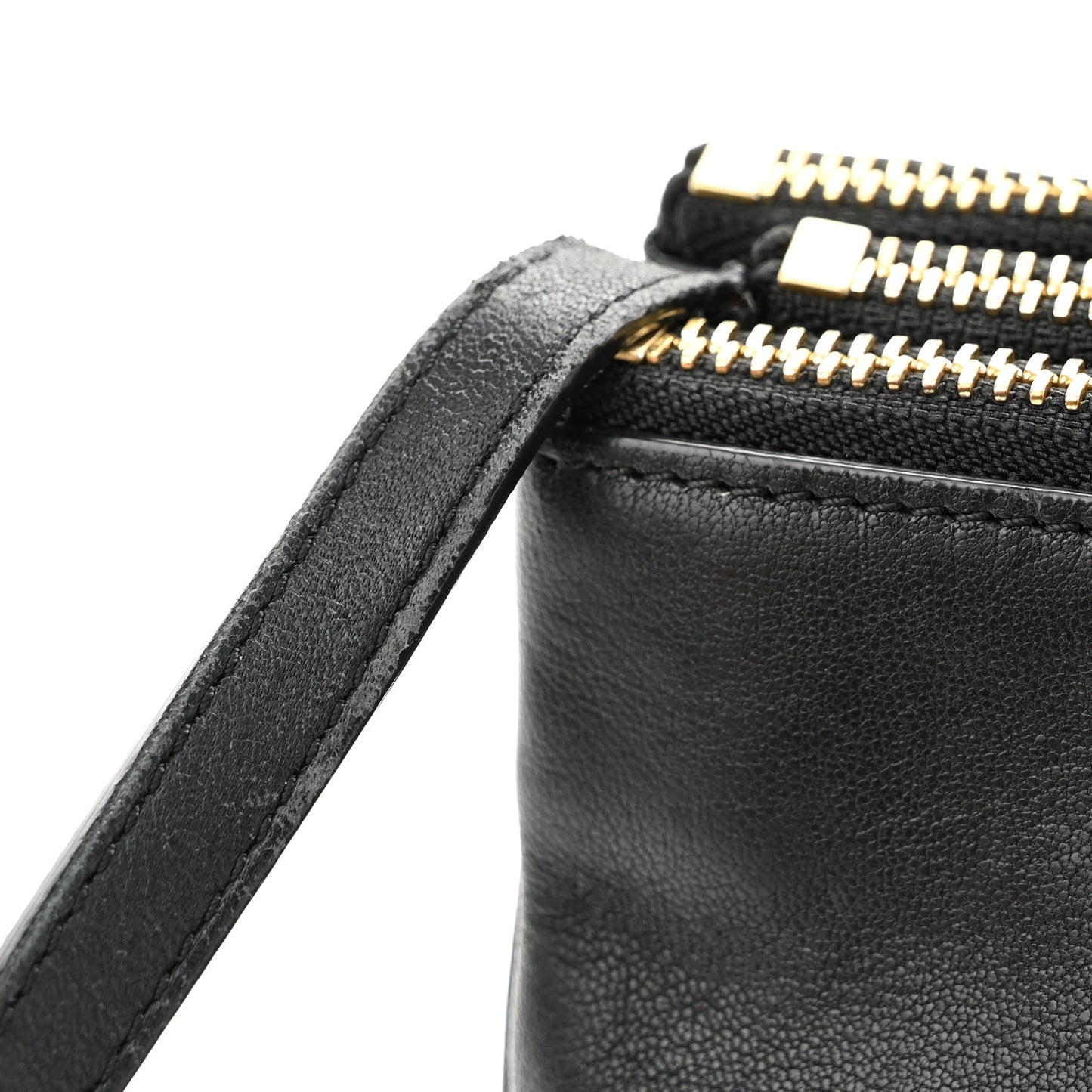 Lambskin Small Trio Crossbody Bag Black
