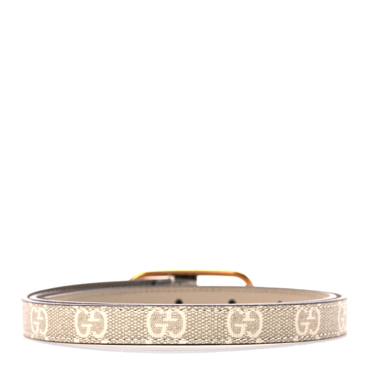 GG Supreme Monogram Jackie 1961 15mm Belt 80 32 Beige Brown