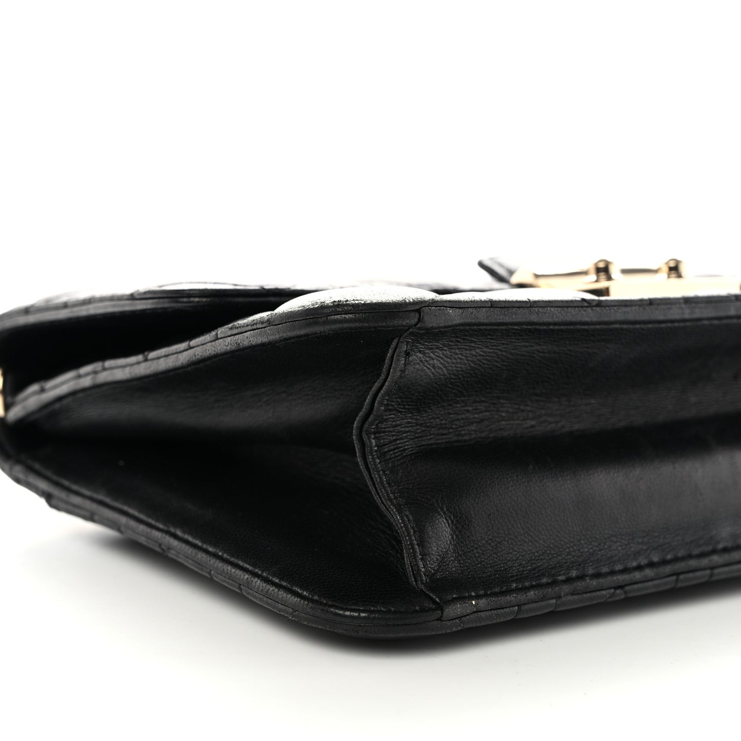 Lambskin Cannage Miss Dior Promenade Pouch Black