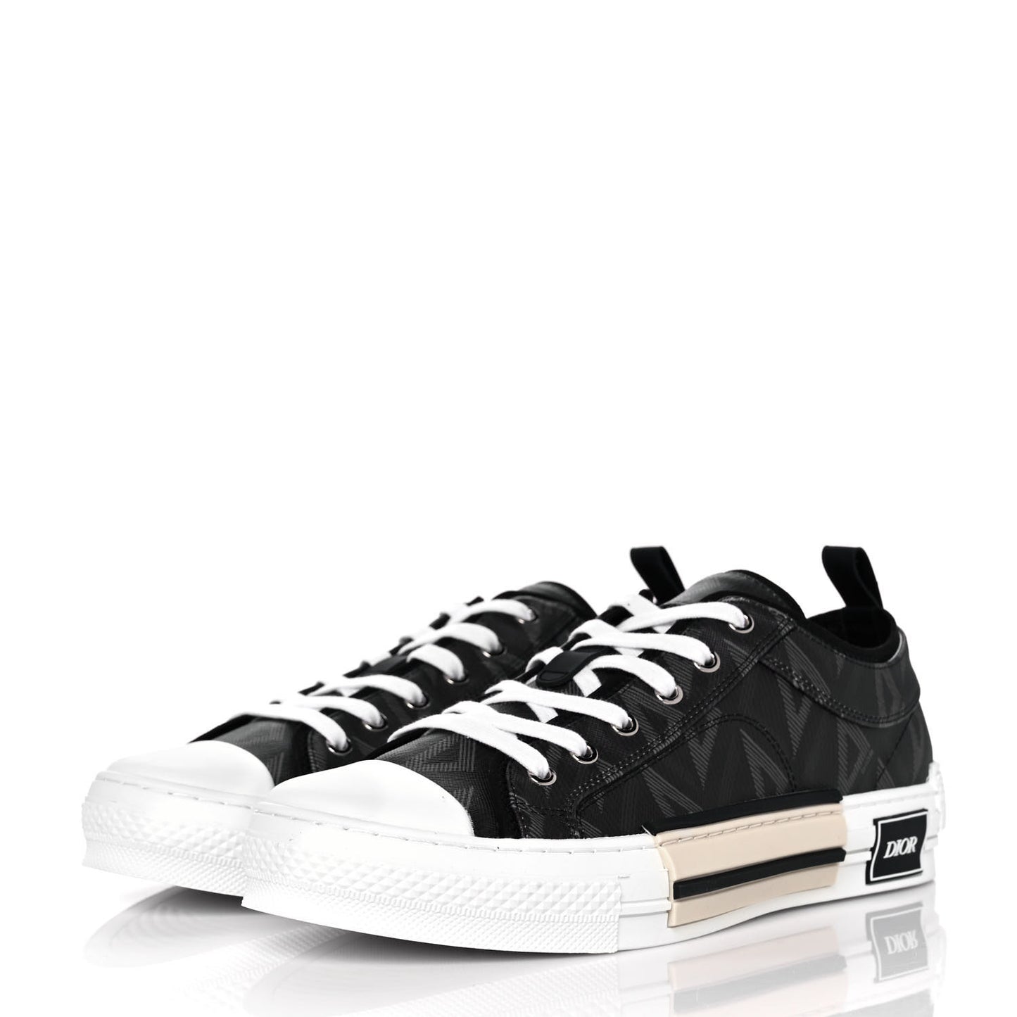 Canvas CD Diamond Mens B23 Low Top Sneakers 45 Black