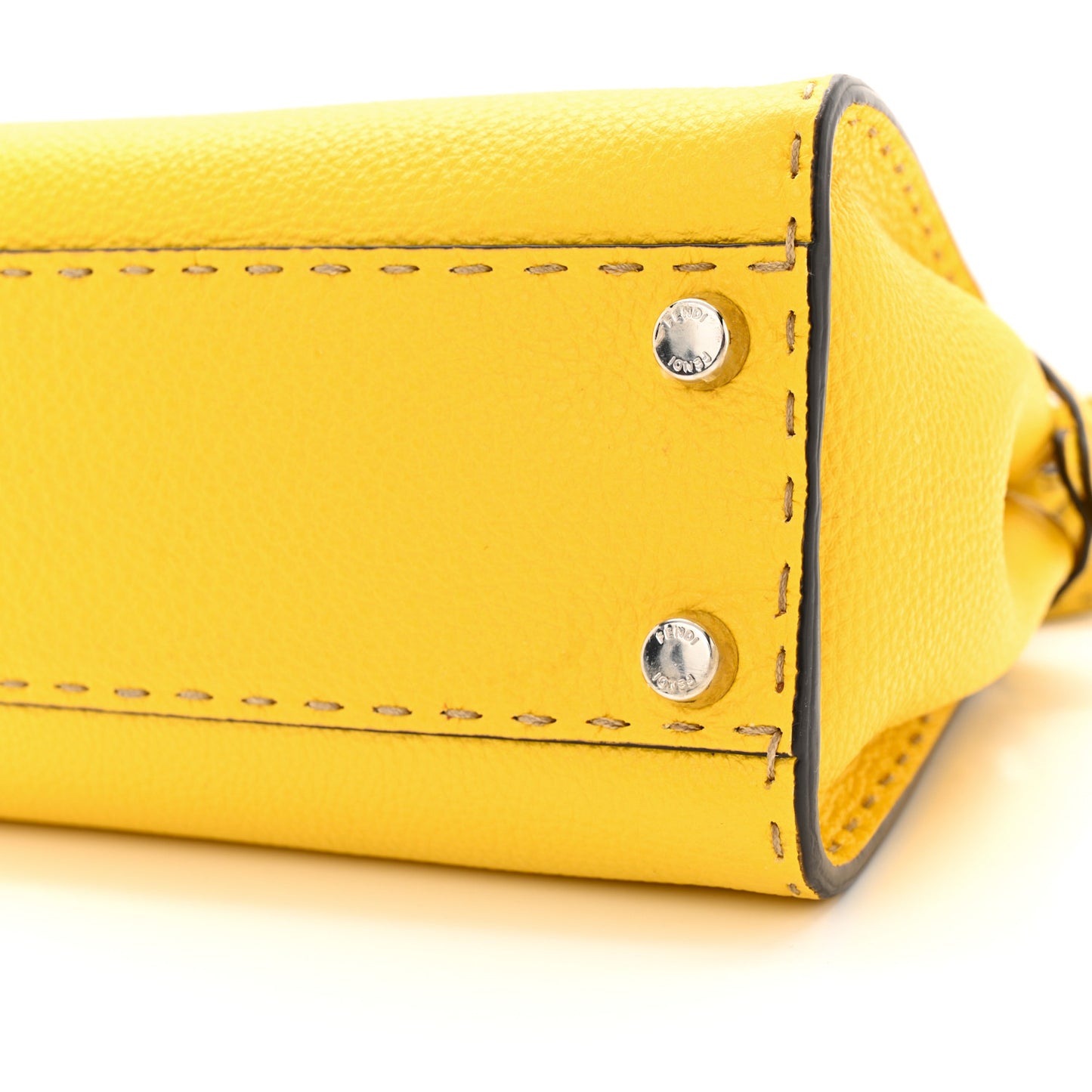 Cuoio Romano Selleria Mini Peekaboo Iconic Satchel Limone