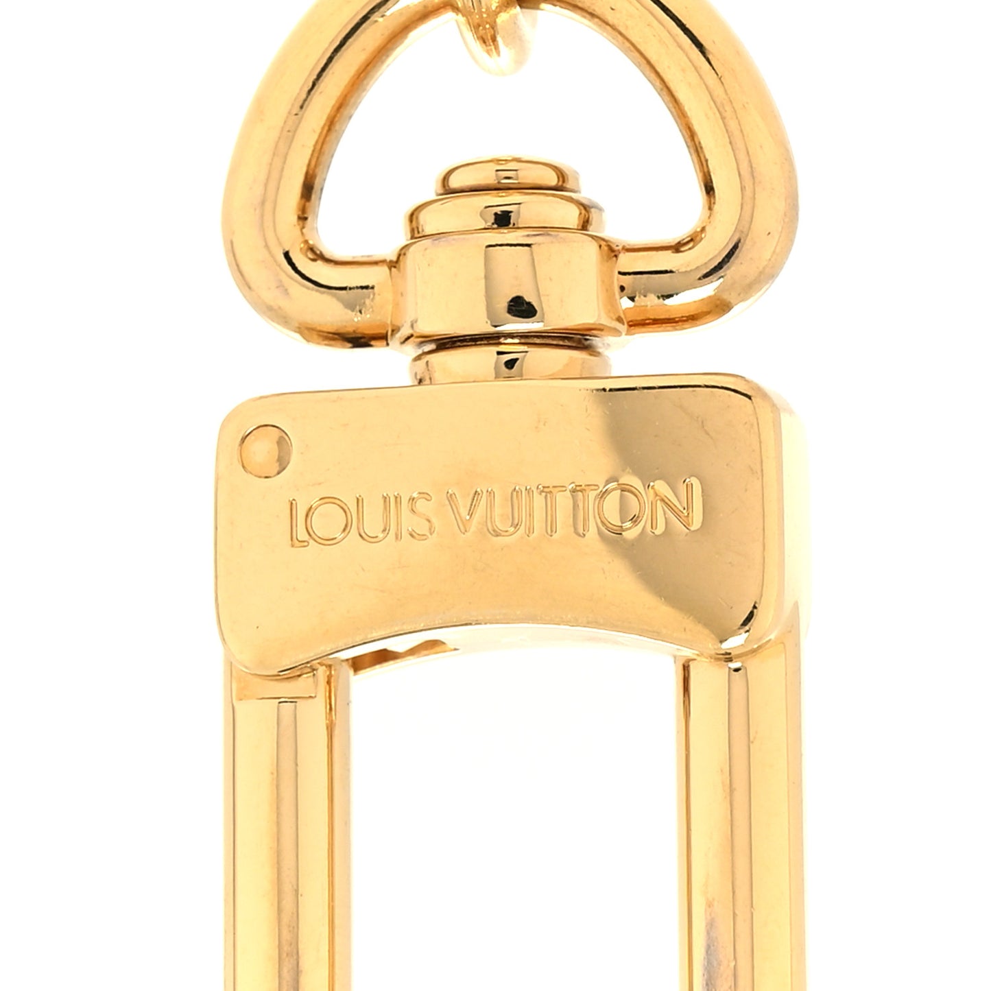 Metal Monogram Epi Spring Street Bag Charm Key Holder Gold