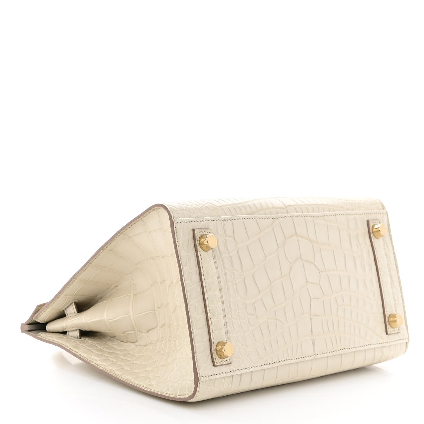 Matte Alligator Birkin Sellier 25 Beton