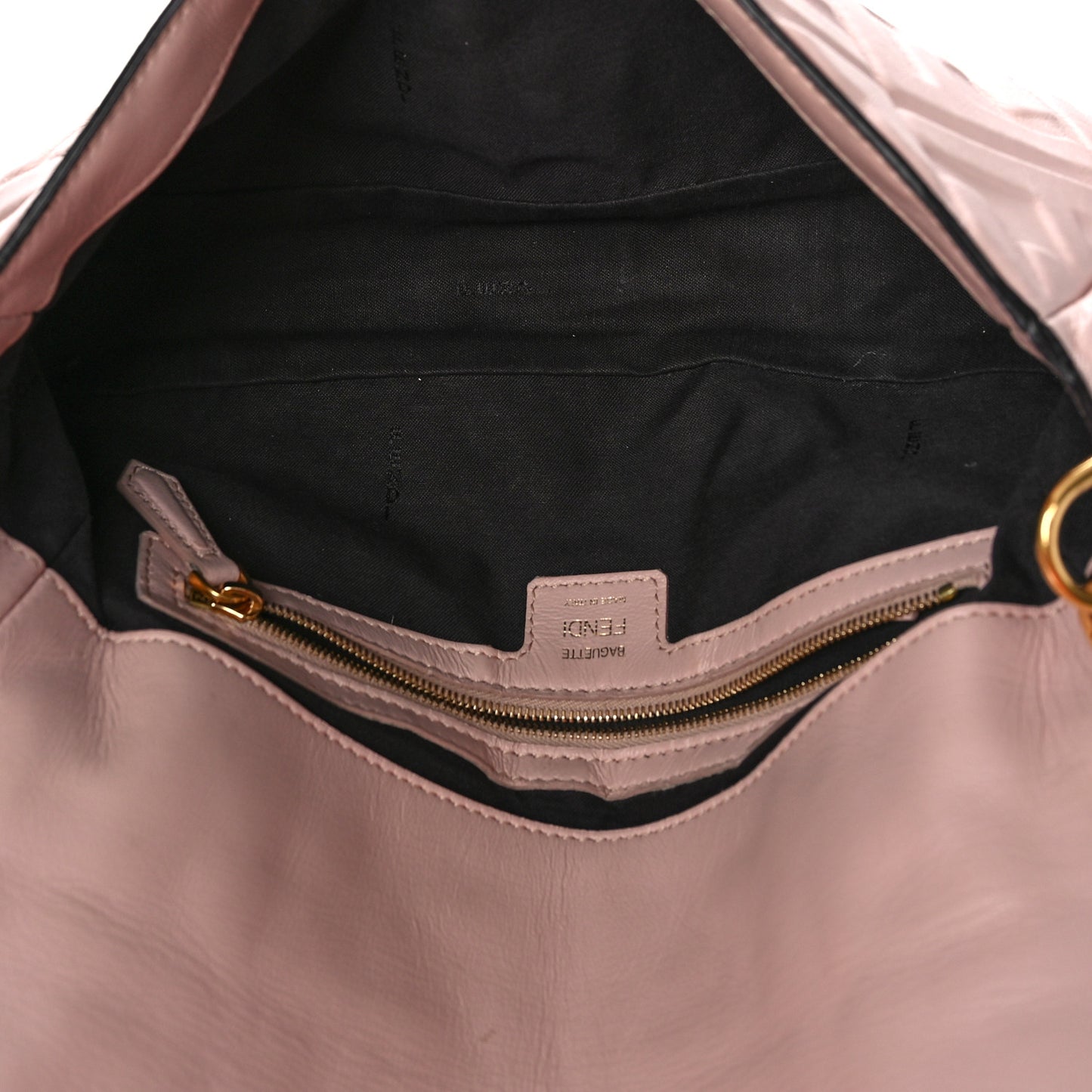 Nappa FF 1974 Embossed Baguette Rosa Quarzo