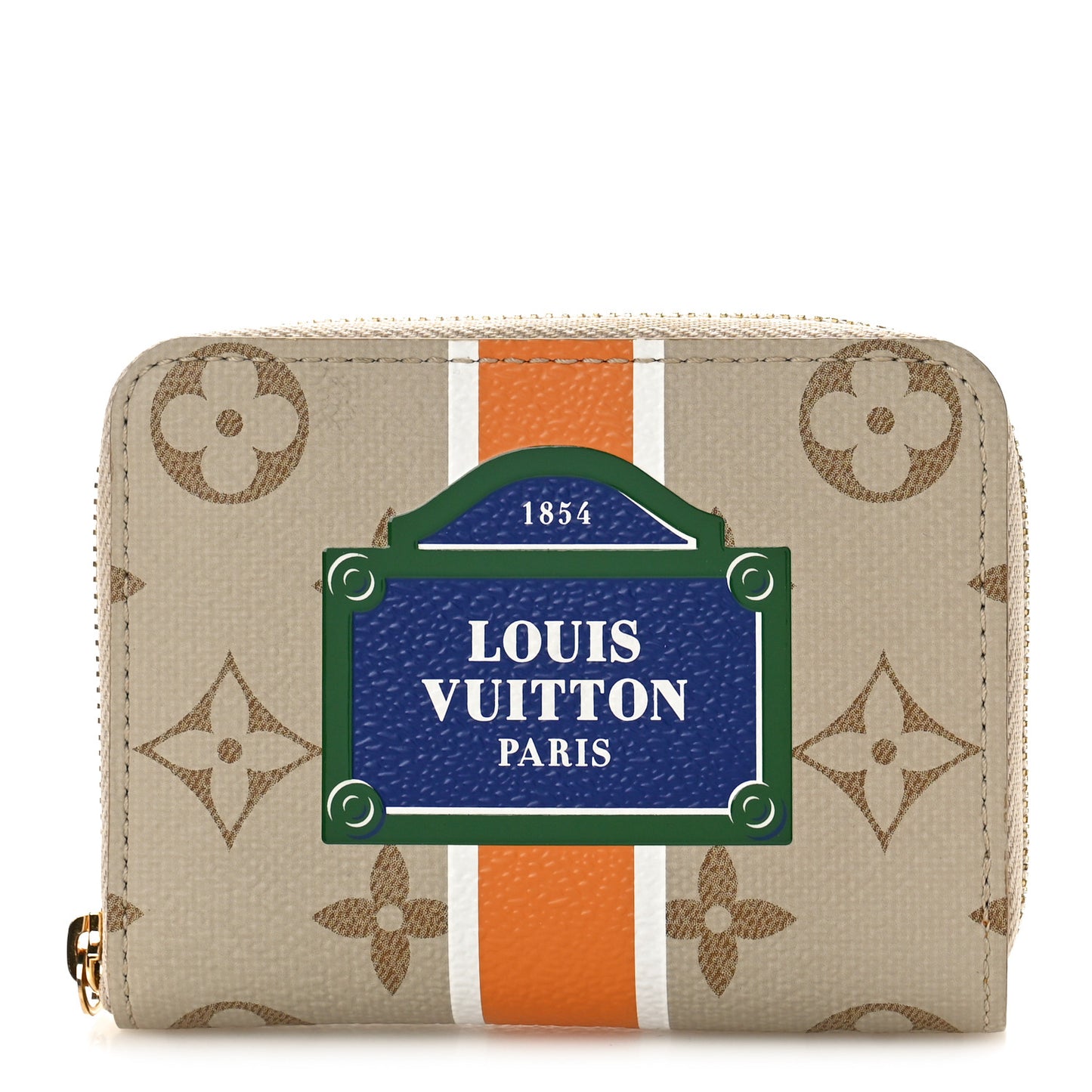 Monopaname Zippy Coin Purse Beige Ocher