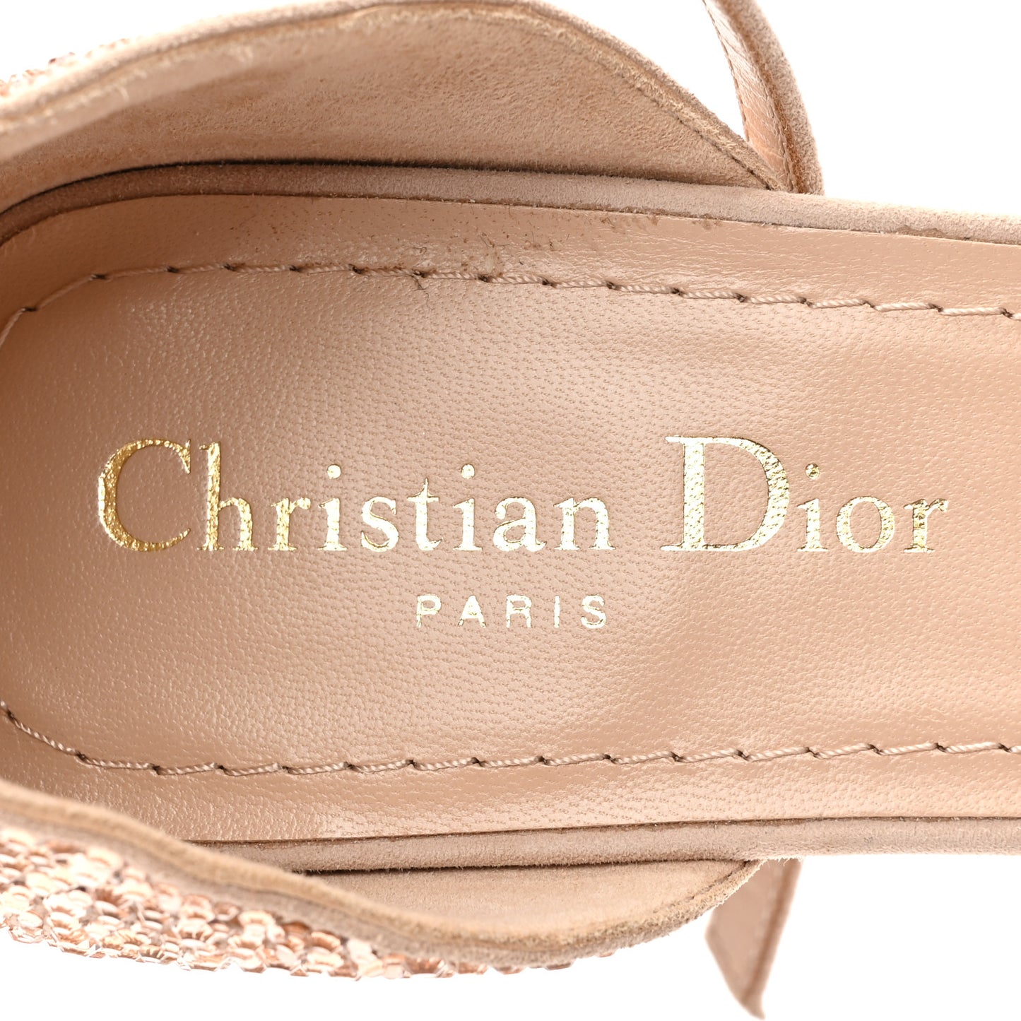Suede Calfskin Strass Pearl Dior Rose Pumps 38