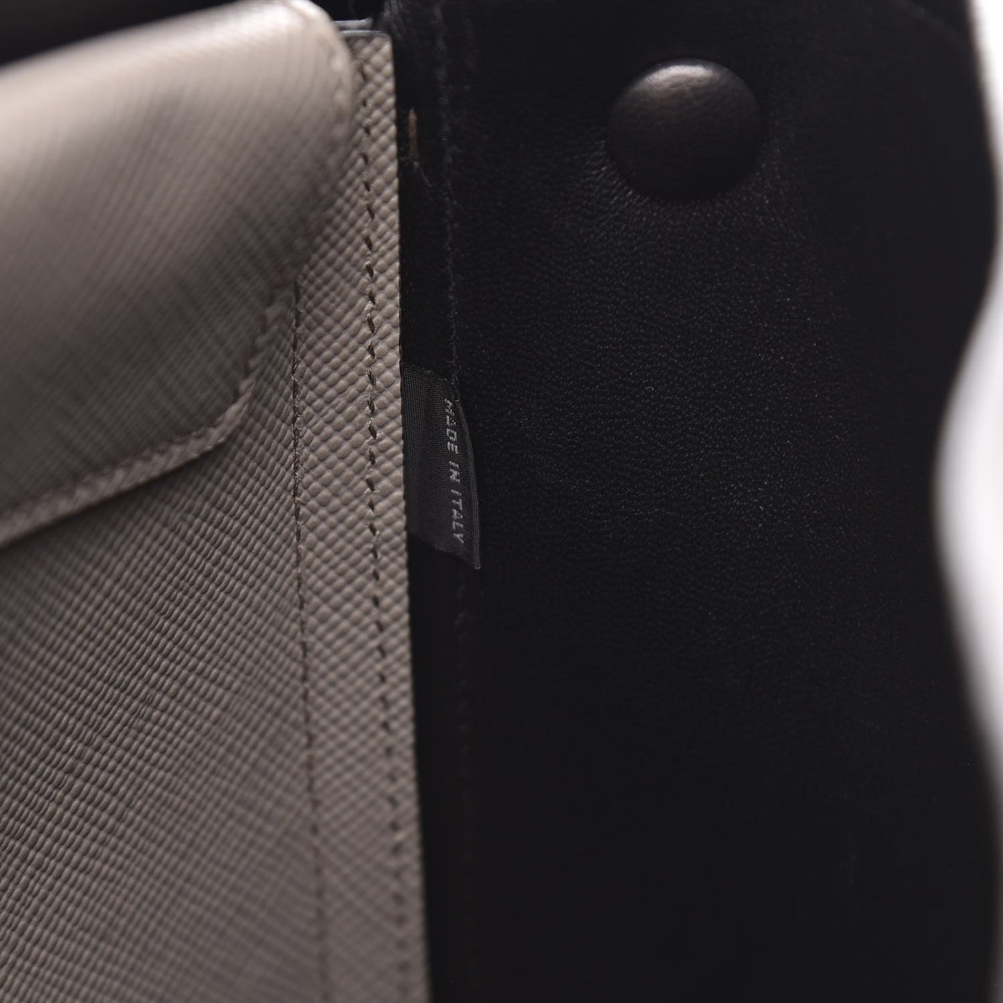 Saffiano Cuir Large Double Bag Argilla