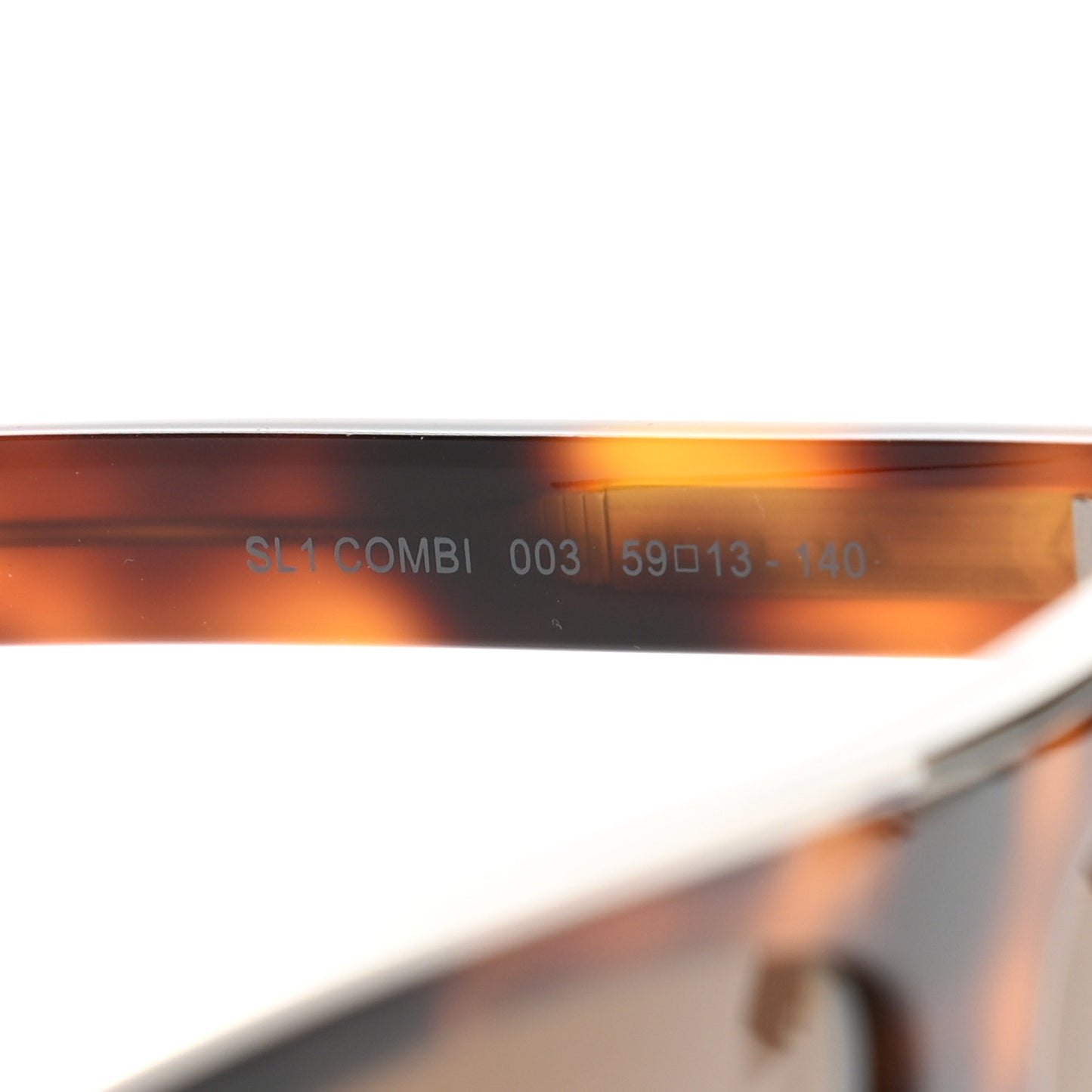 Acetate Flat Top SL1 Sunglasses Tortoise