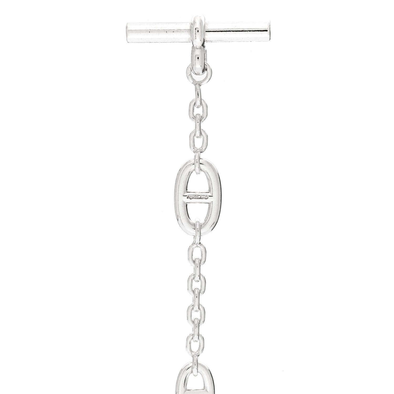 Hermes Sterling Silver Farandole Necklace 120 5 of 7