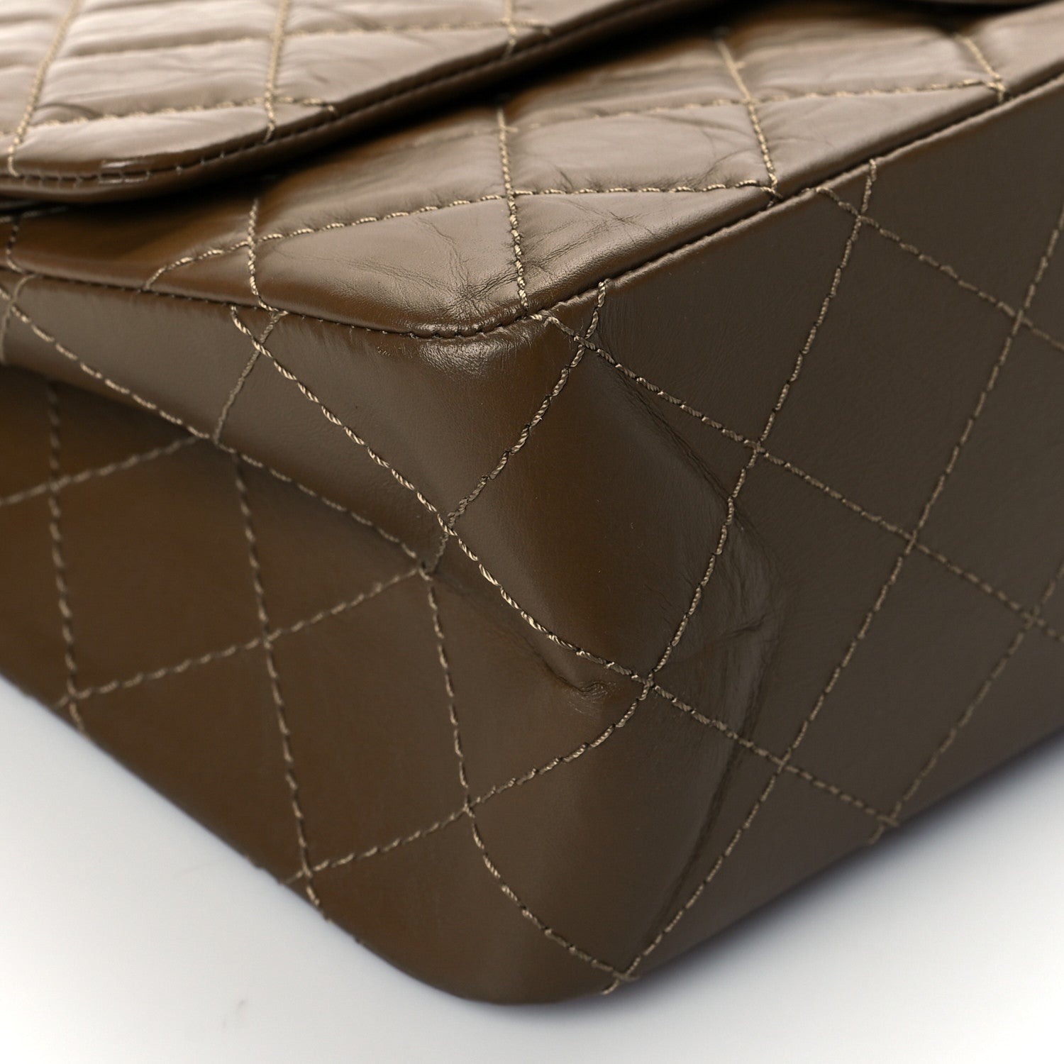Chanel Aged Calfskin Quilted 2.55 Reissue 227 Flap Dark Brown 9 of 10