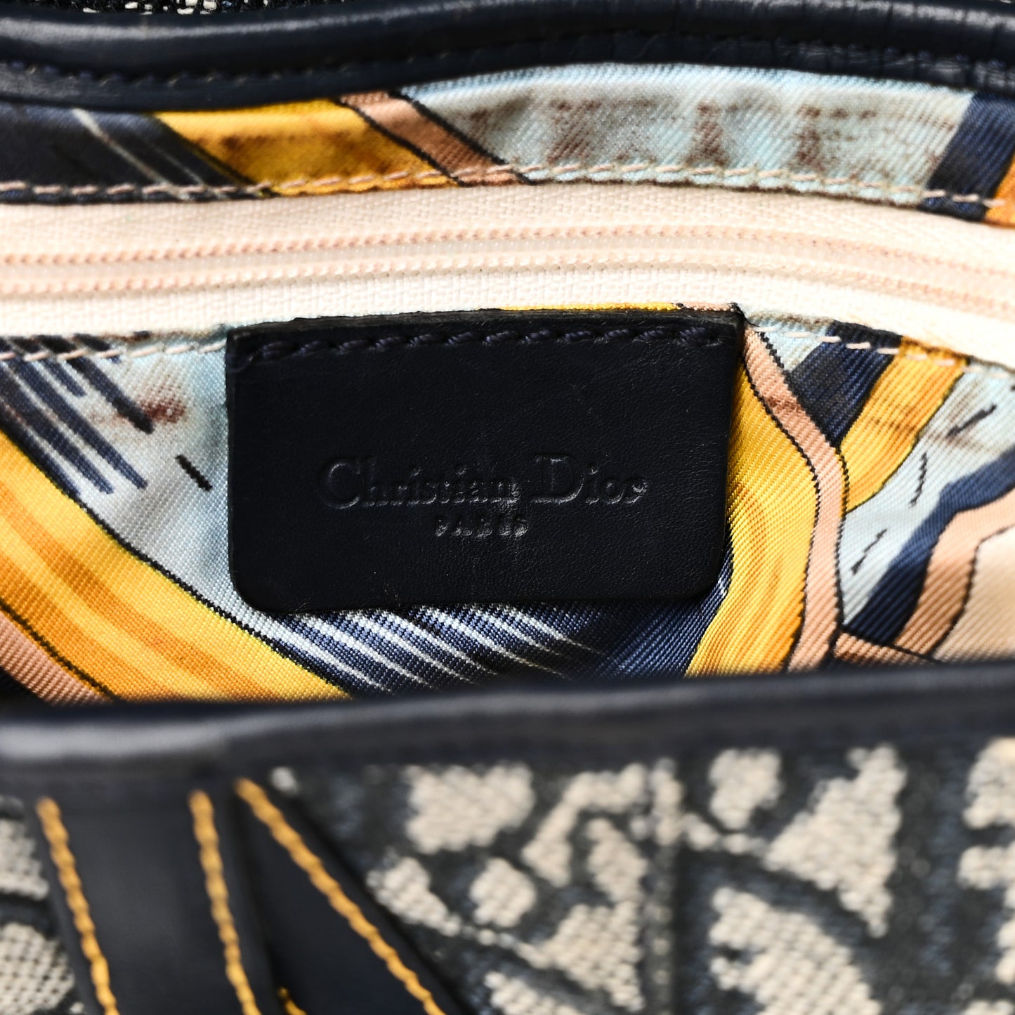 Monogram Saddle Bag Blue