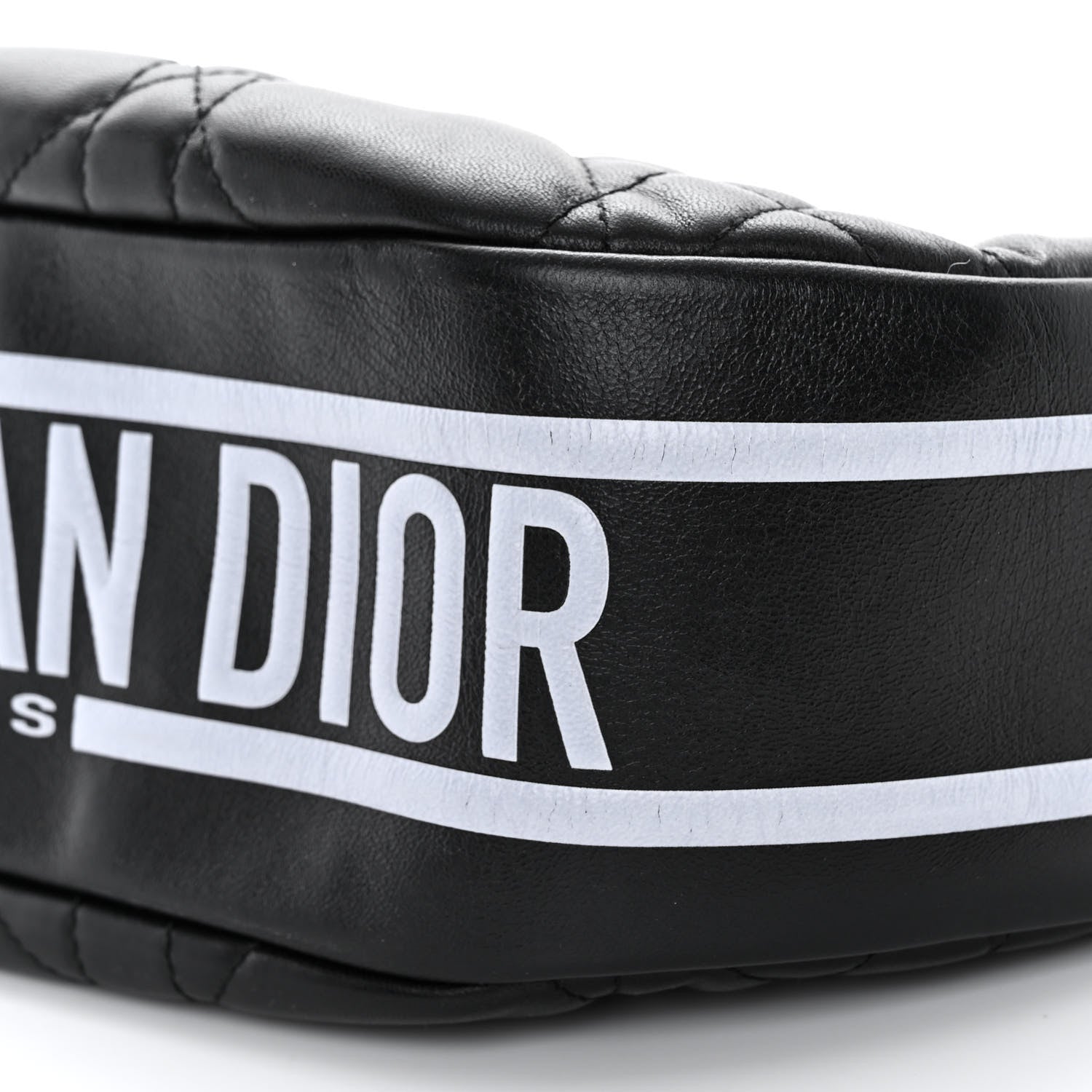 Christian Dior Lambskin Cannage Medium Dior Vibe Hobo Bag Black 9 of 10