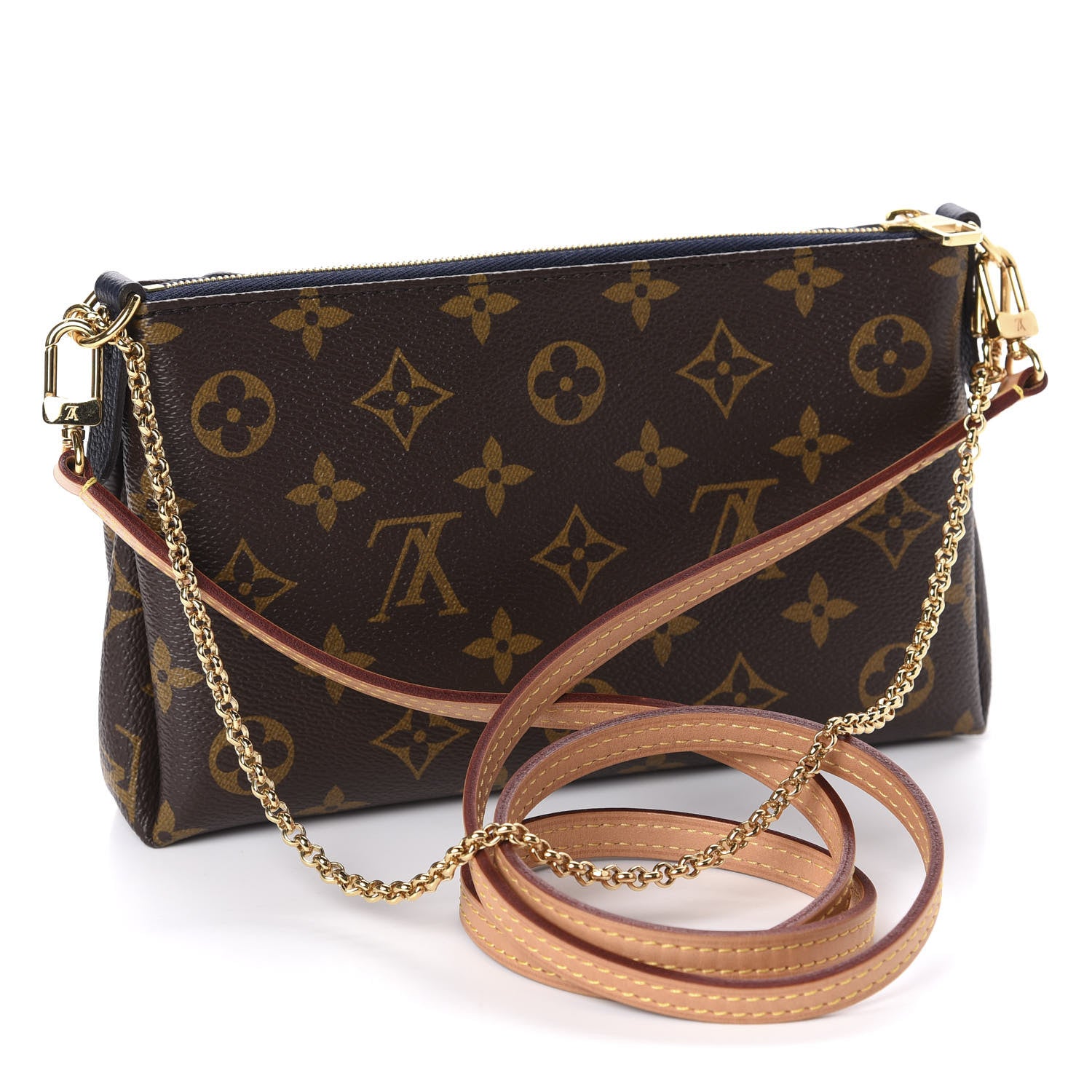 Louis Vuitton Monogram Pallas Clutch Blue Marine 3 of 10
