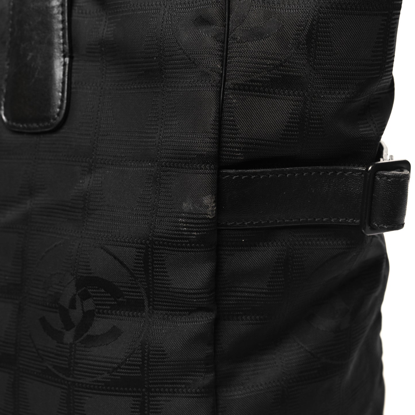 Nylon Medium Travel Tote Black