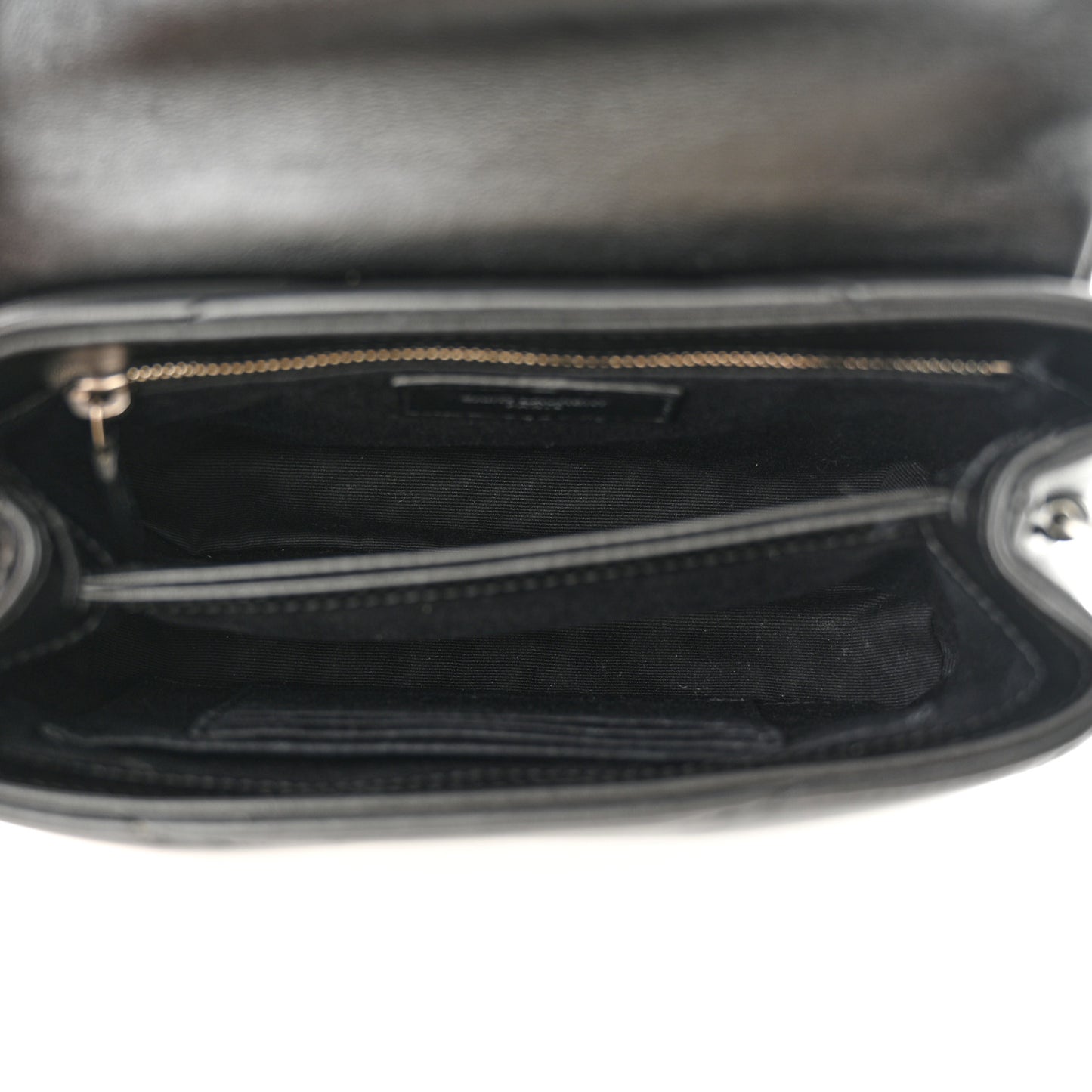 Calfskin Y Quilted Monogram Toy Loulou Crossbody Bag Black