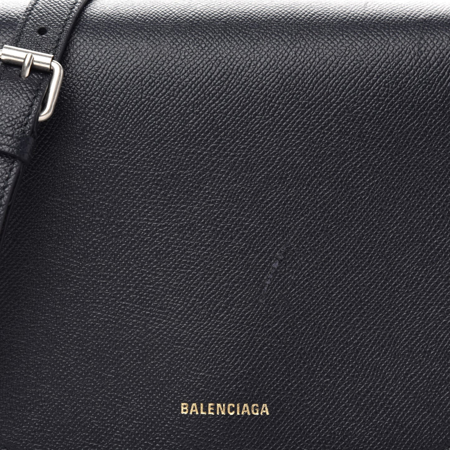 Signature Grained Calfskin Logo S Ville Day Bag Bleu Tempete Jaune