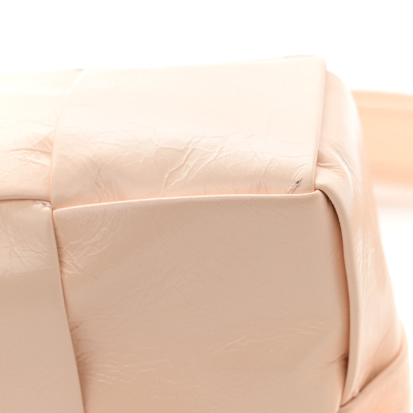 Paper Calfskin Intrecciato Cassette Belt Bag Melon Washed
