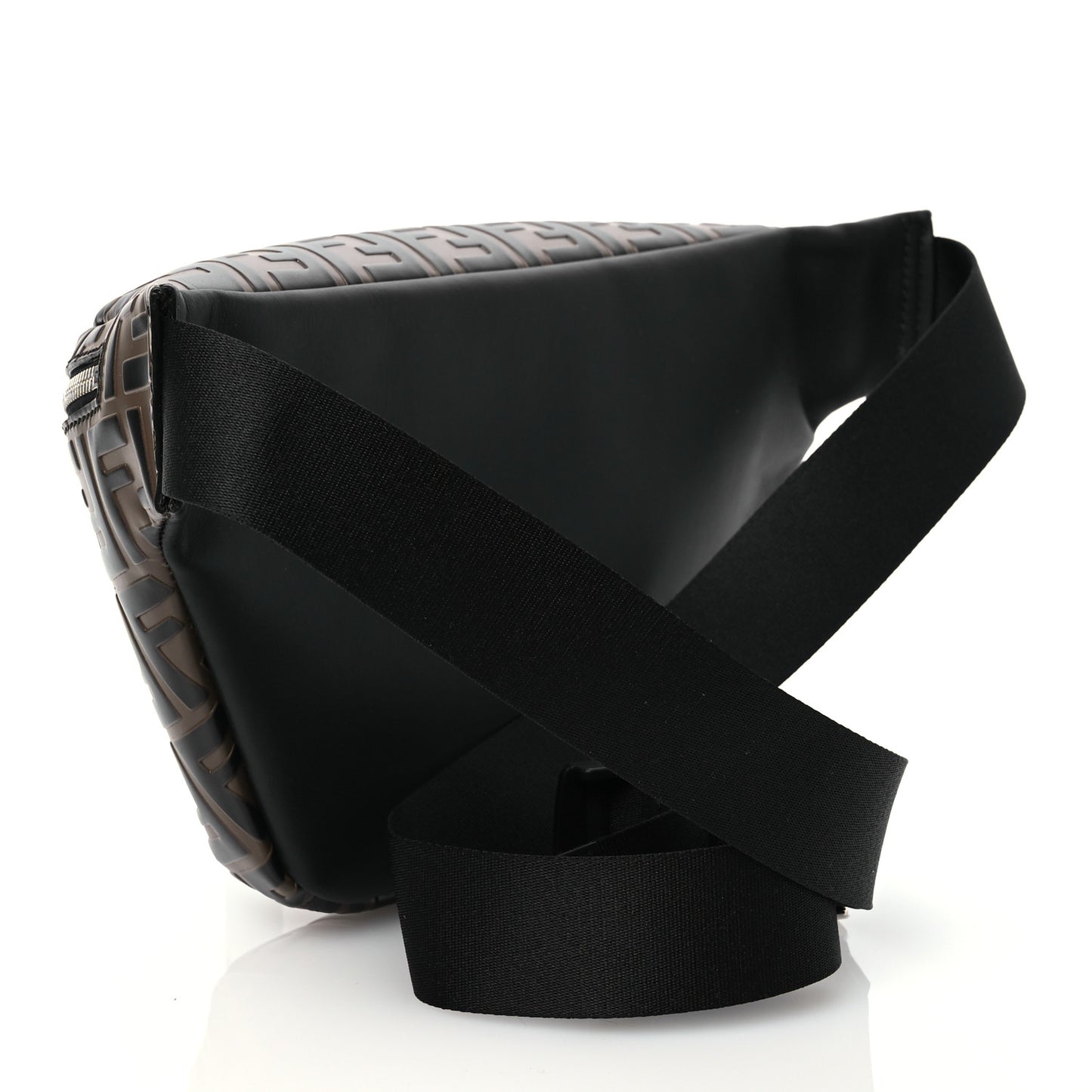 Vitello Century Bi-Color FF 1974 Embossed Belt Bag Maya Black