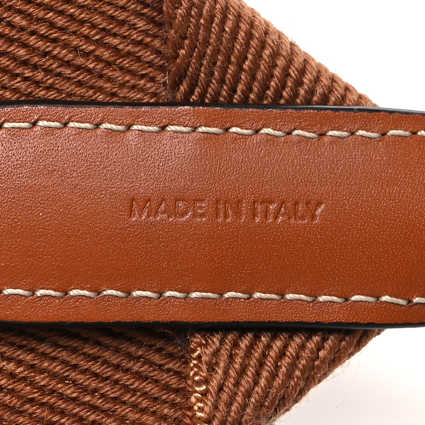 Jacquard Wool Strap Light Brown