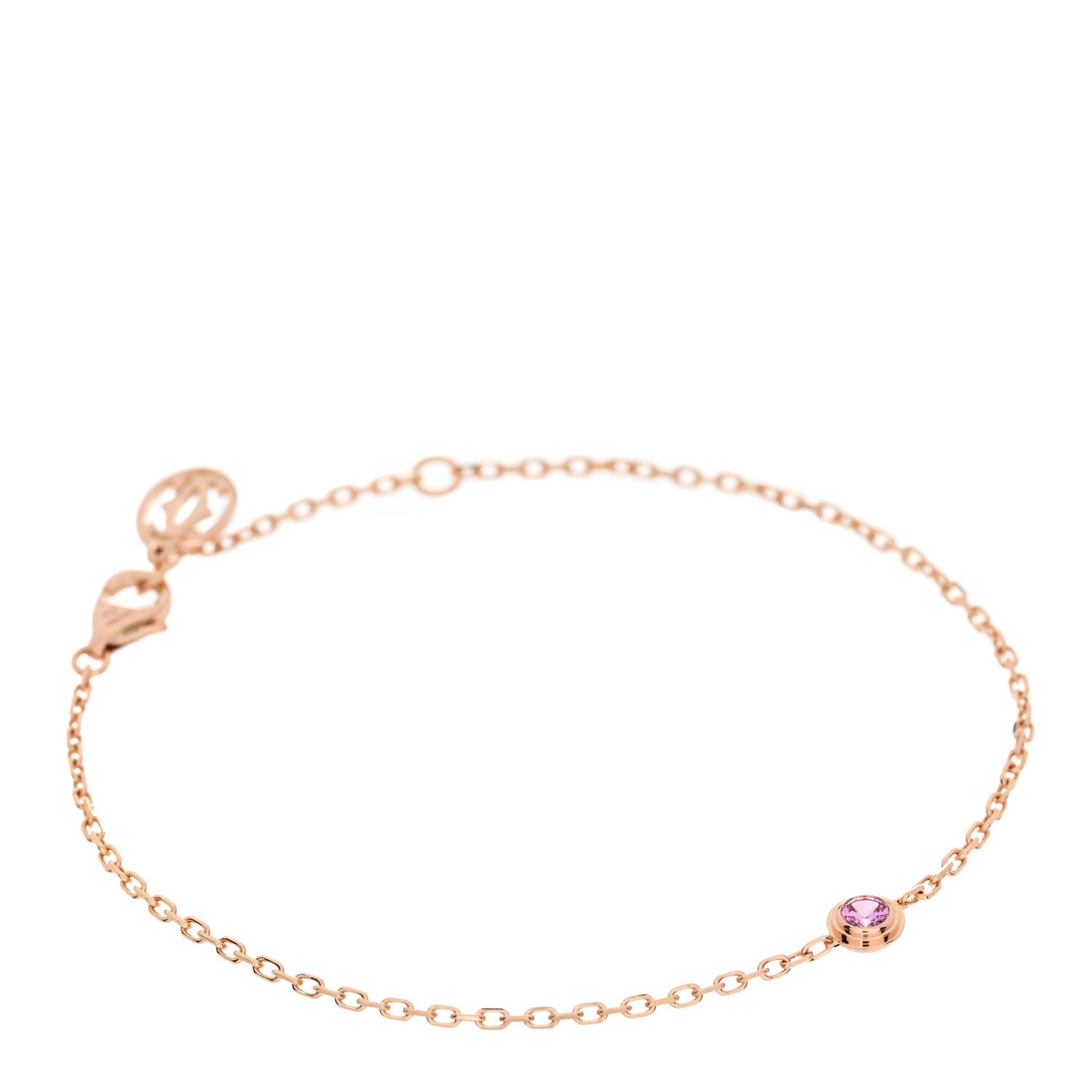 Cartier 18K Pink Gold Pink Sapphire D'Amour Bracelet 1 of 3