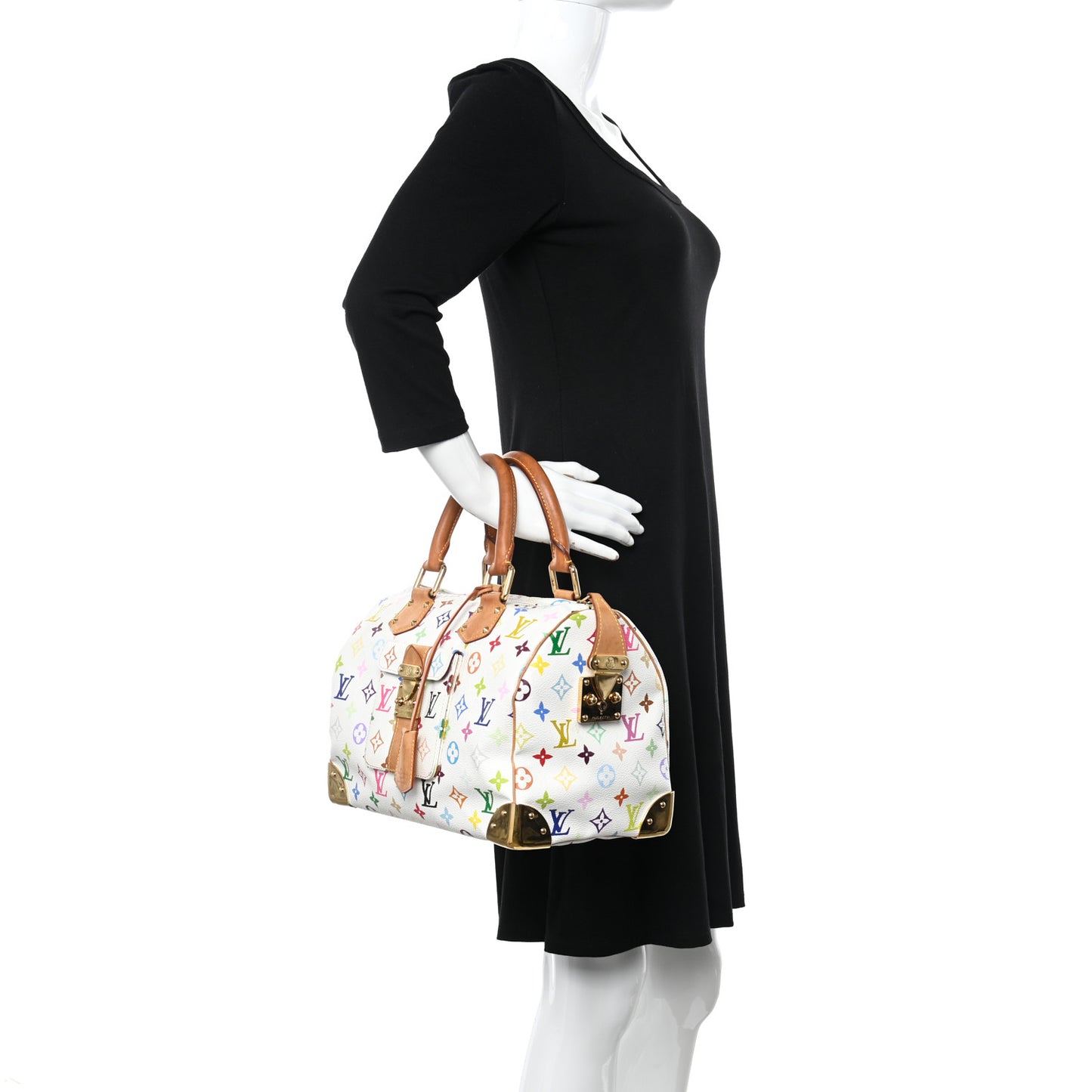 Monogram Multicolor Speedy 30 White