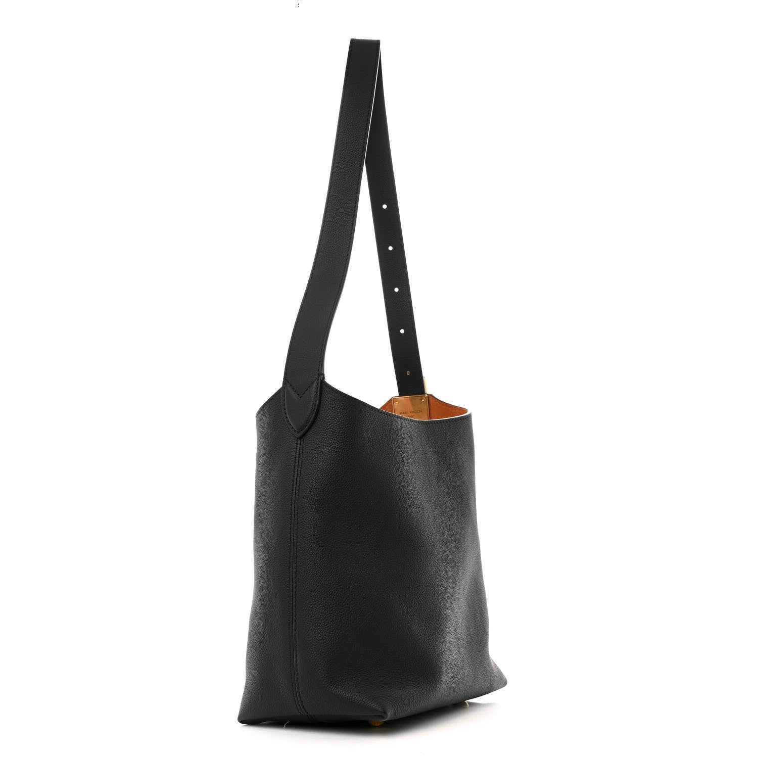 Louis Vuitton Grained Calfskin Low Key Hobo PM Black 4 of 11