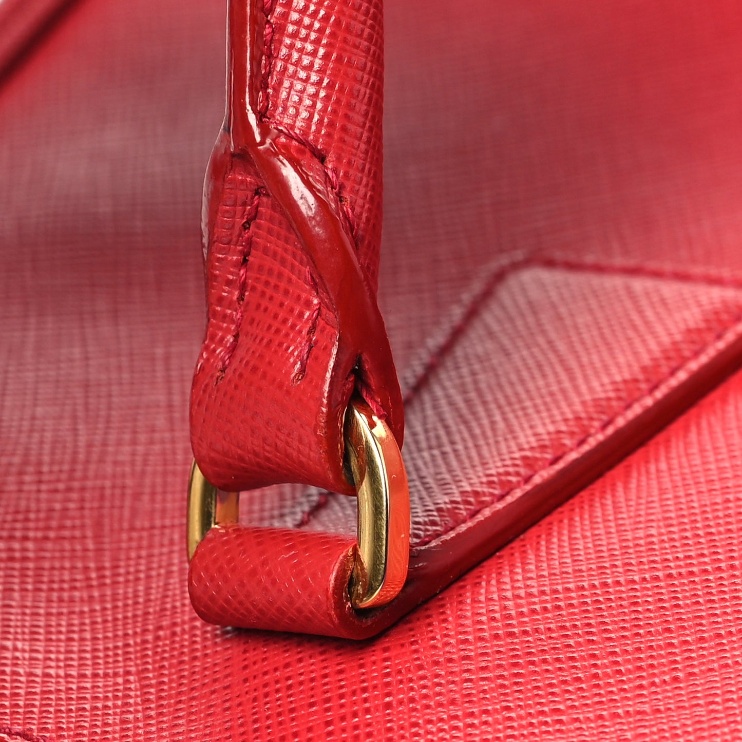 Saffiano Small Galleria Double Zip Tote Fuoco