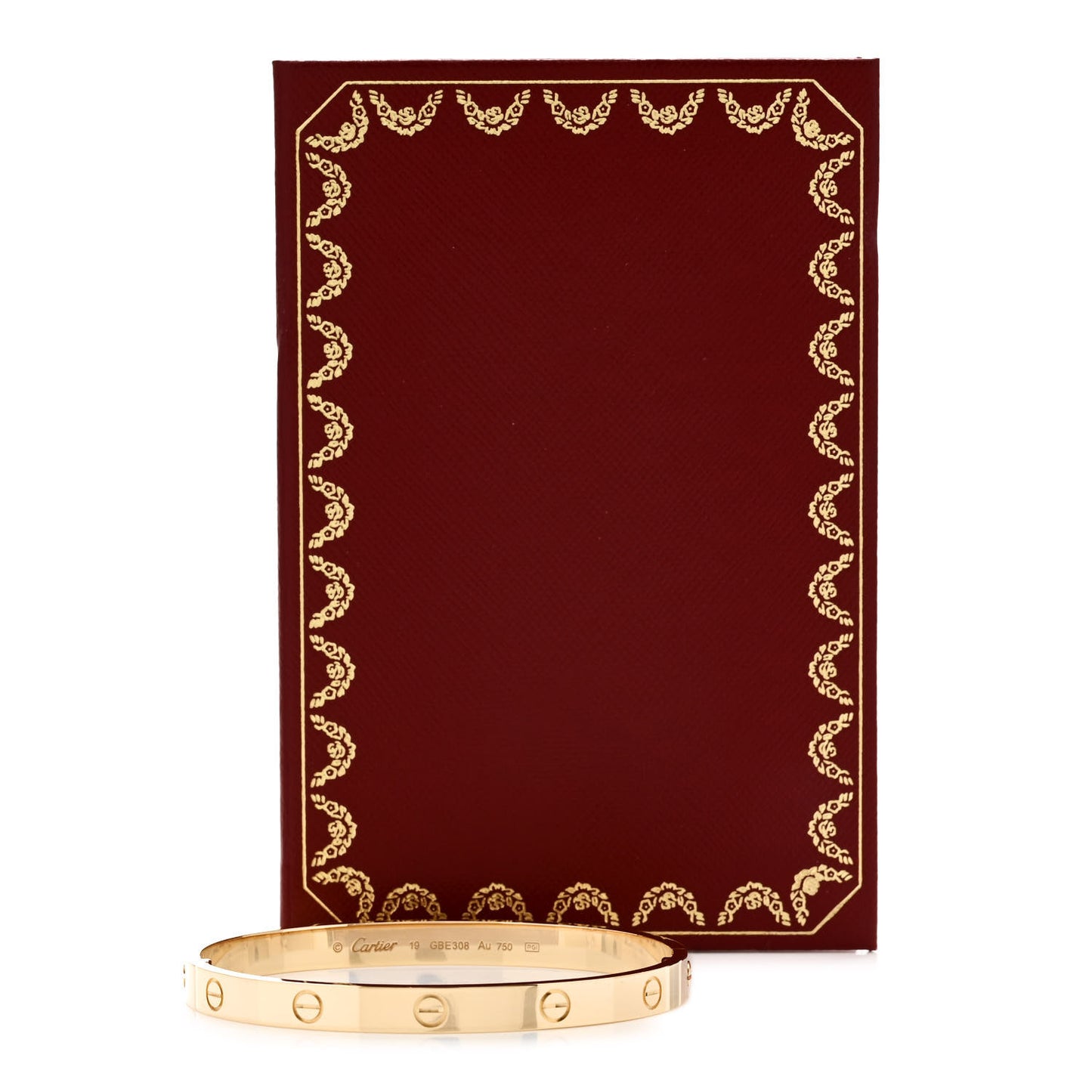 18K Yellow Gold LOVE Bracelet 19