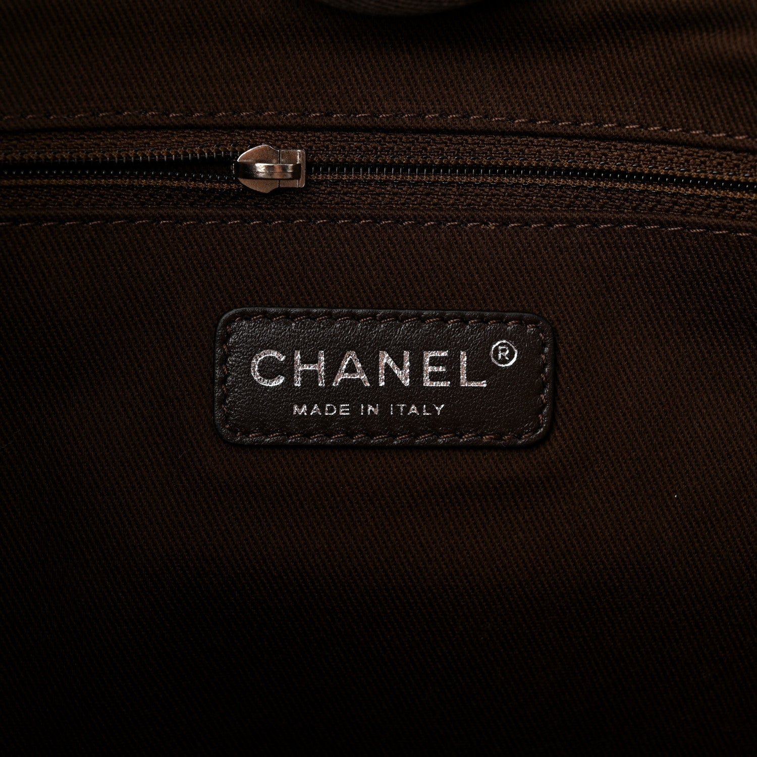 Chanel Canvas Small Deauville Tote Beige Brown 6 of 12