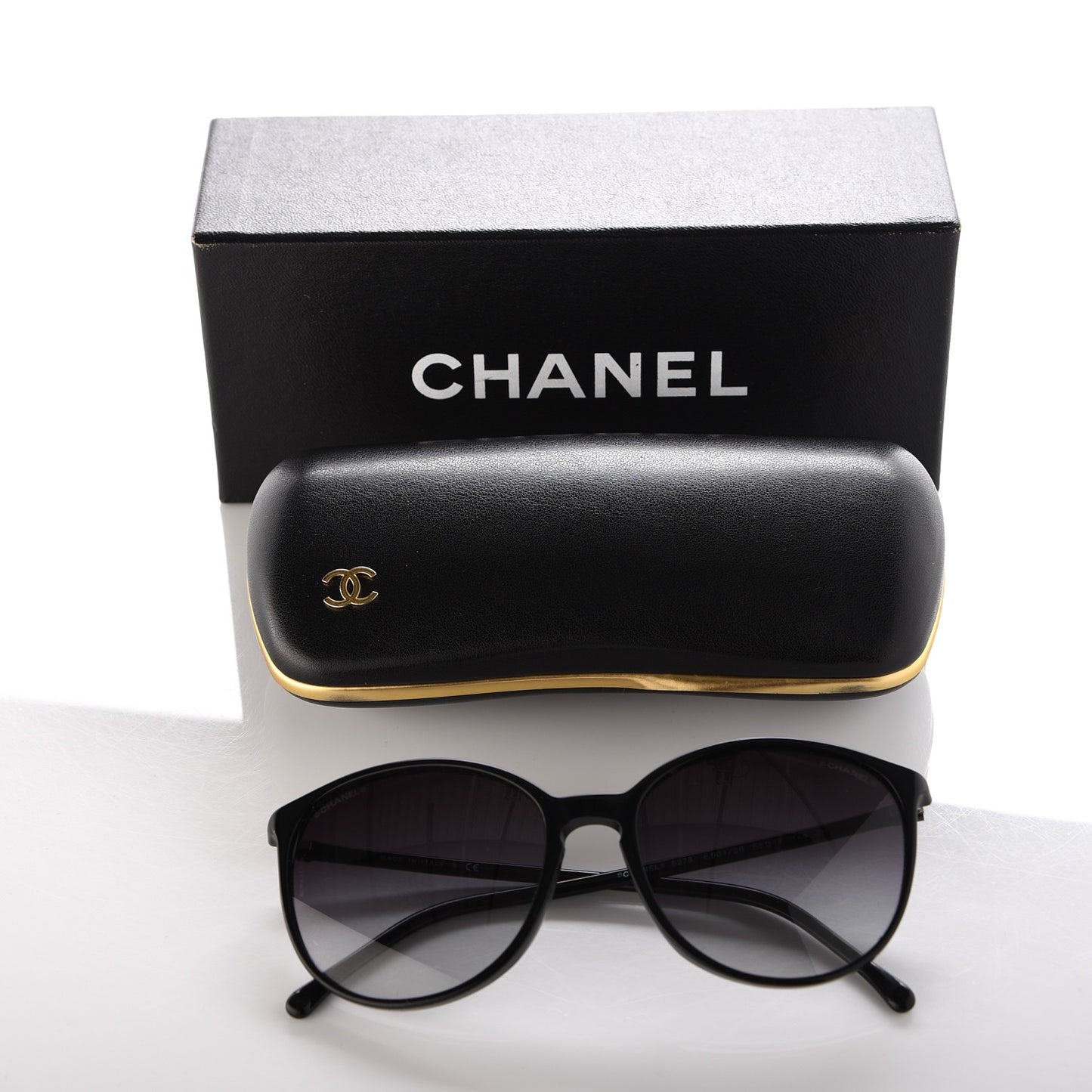 Acetate Round Sunglasses 5278 Black