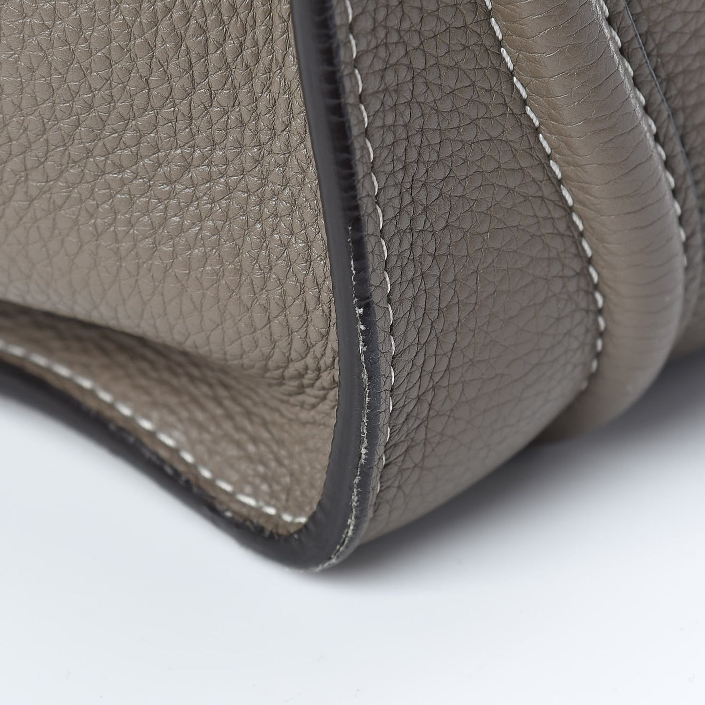 Drummed Calfskin Mini Luggage Souris
