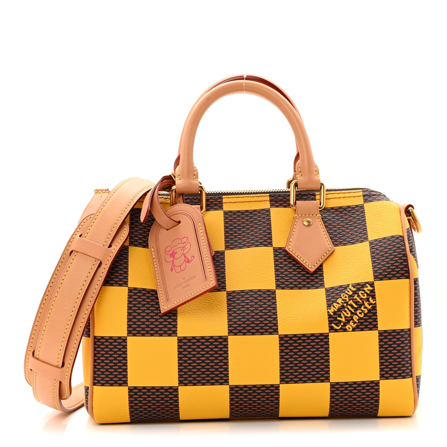 M*y様 Louis Vuitton イエローポーチ　エピ　パーティバッグ Louis Vuitton Damier Pop Speedy Bandouliere 25 Jaune Mat 1785672
