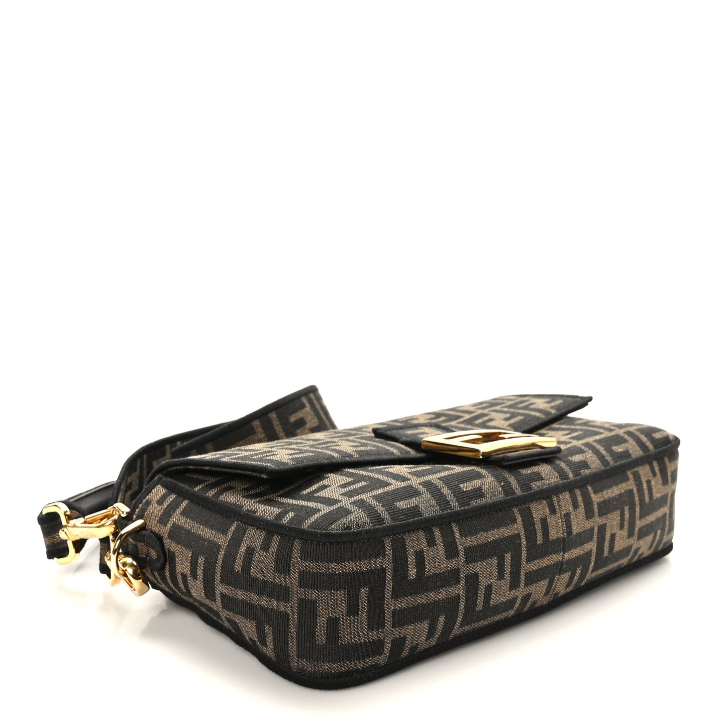 Fabric Jacquard FF 1974 Medium Baguette Tobacco Moro Black