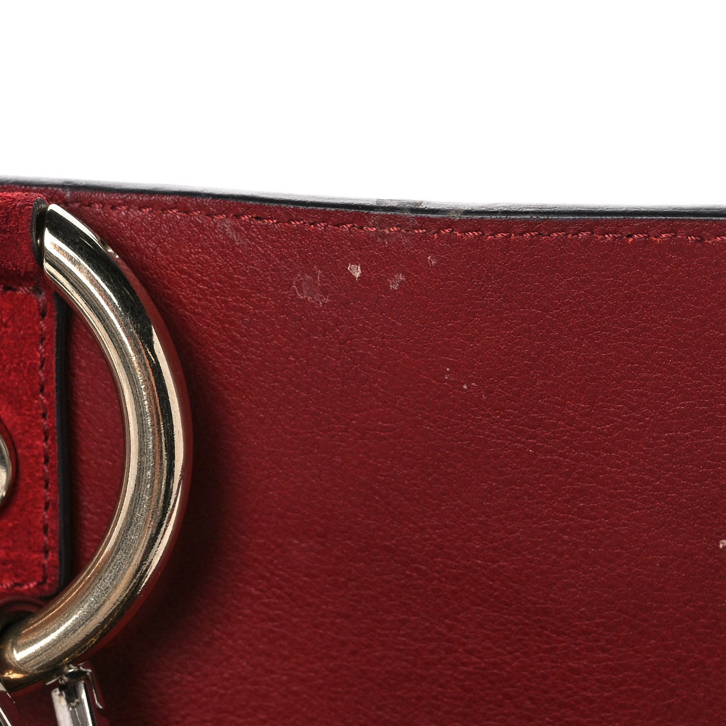 Suede Patchwork Small Faye Shoulder Bag Multicolor