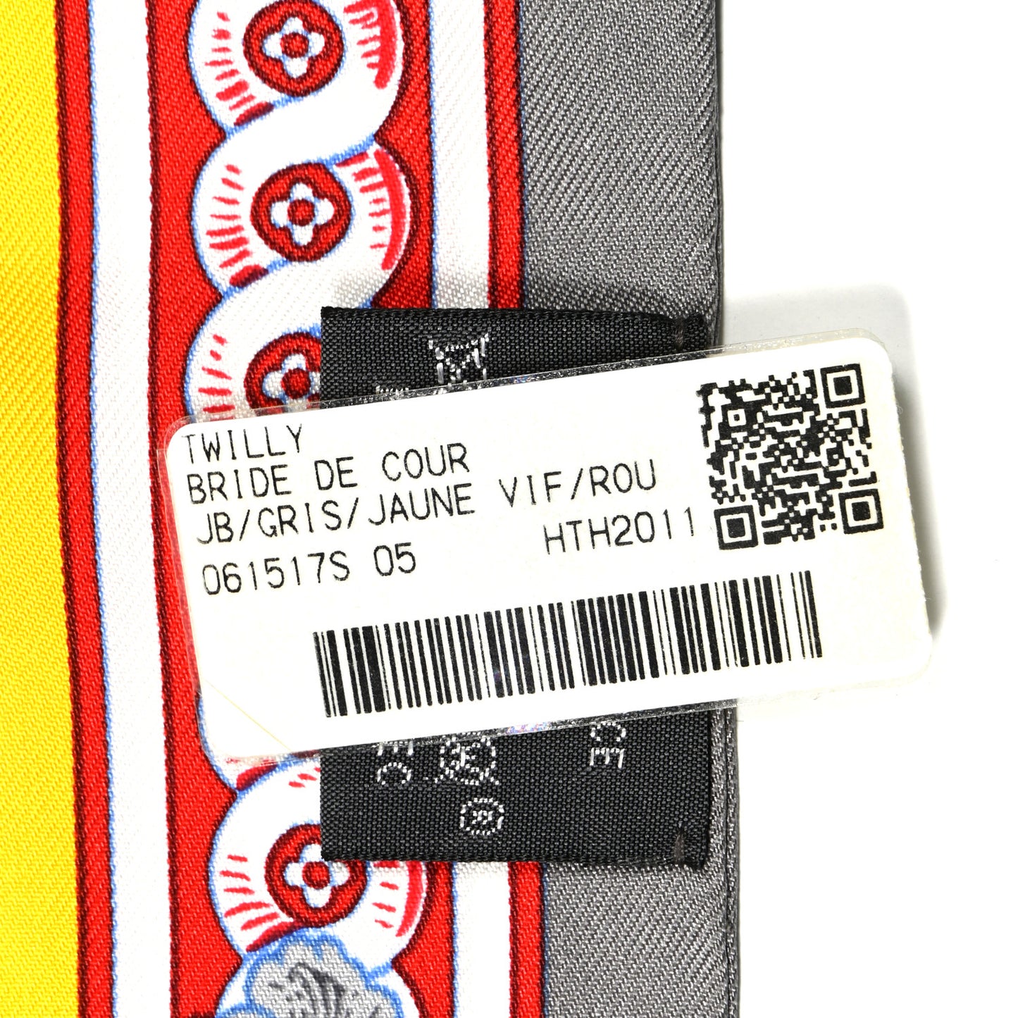 Silk Bride De Cour Twilly Gris Jaune Vif Rouge