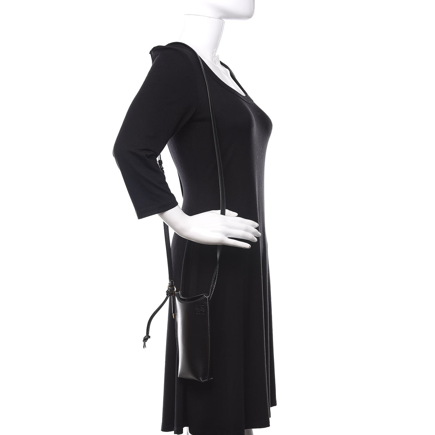 Smooth Calfskin Mini Gate Pocket Black