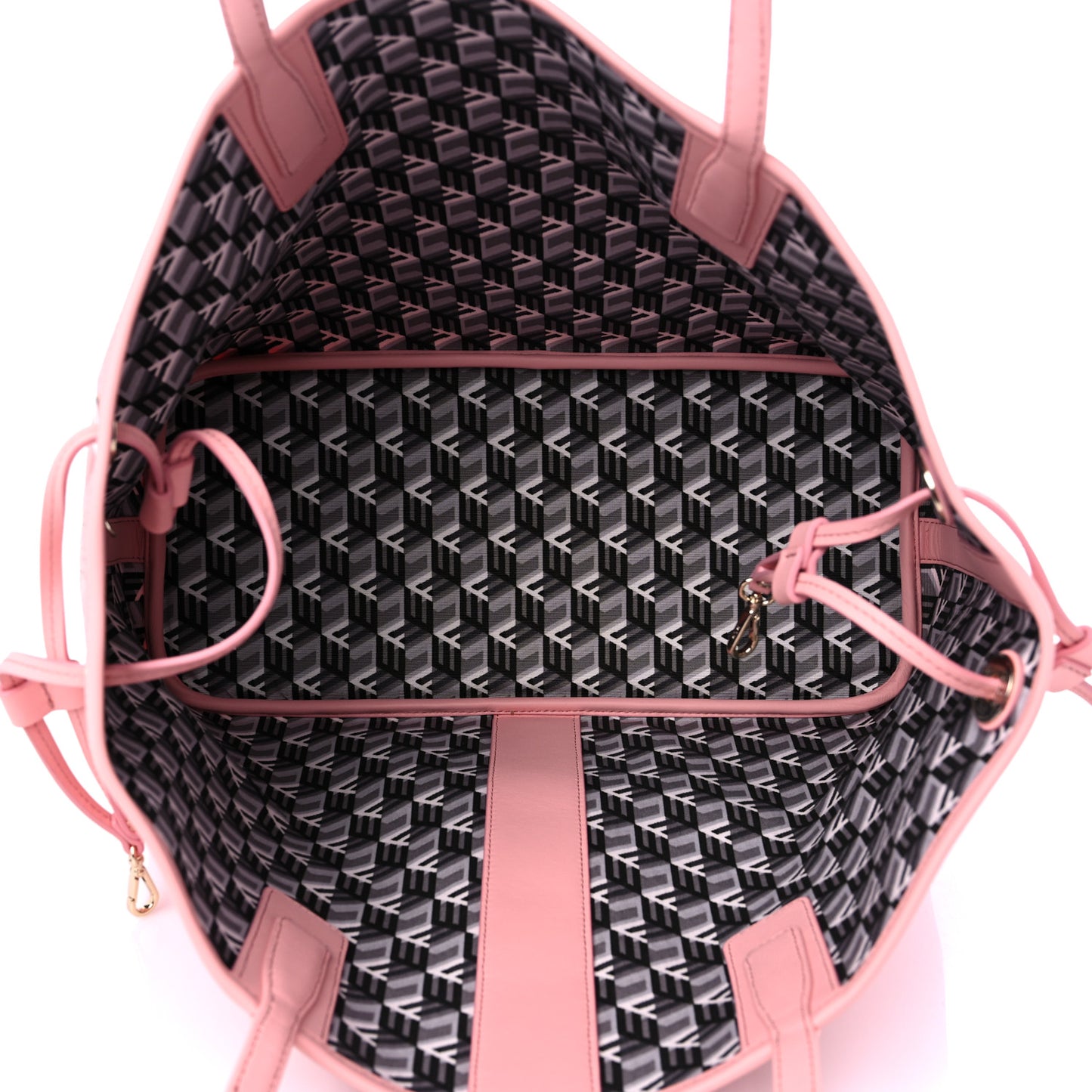 Visetos Medium Liz Reversible Shopper Tote Pink