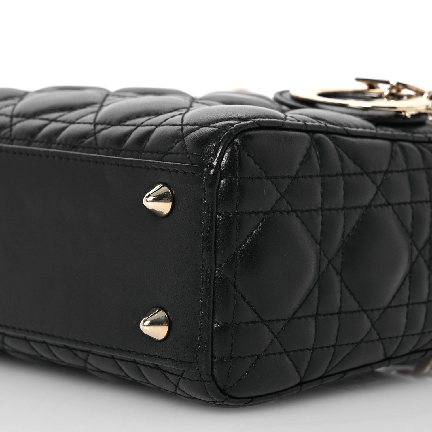 Christian Dior Lambskin Cannage Small My ABCDior Lady Dior Black 10 of 14