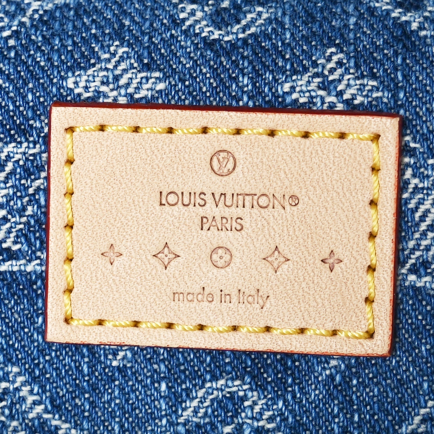 Monogram Denim High Rise Bumbag Blue